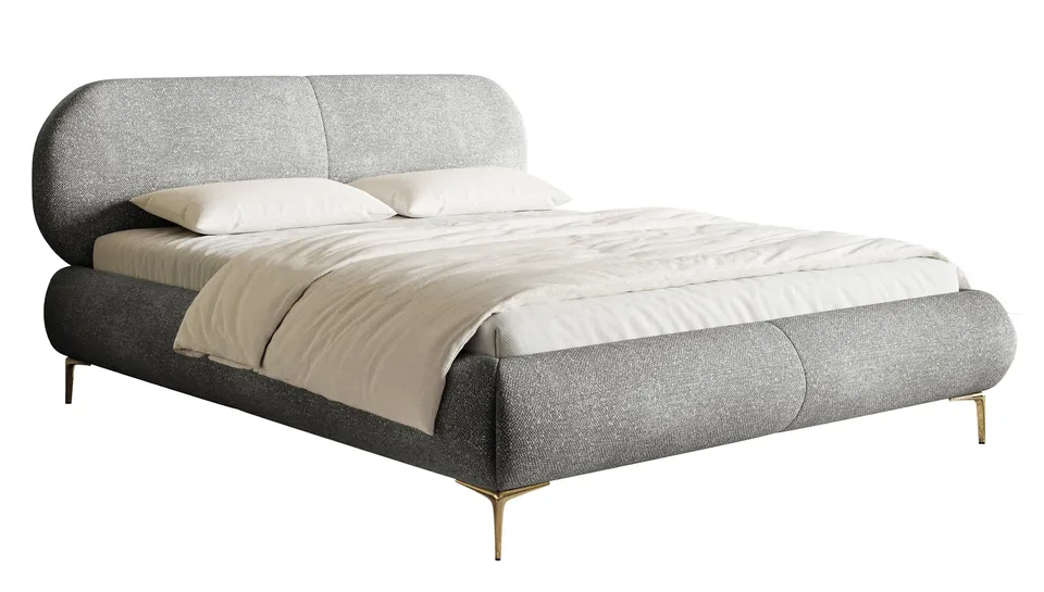 selsey-ovalle-polsterbett-180x200-cm-grauer-chenille-goldene-beine image 1