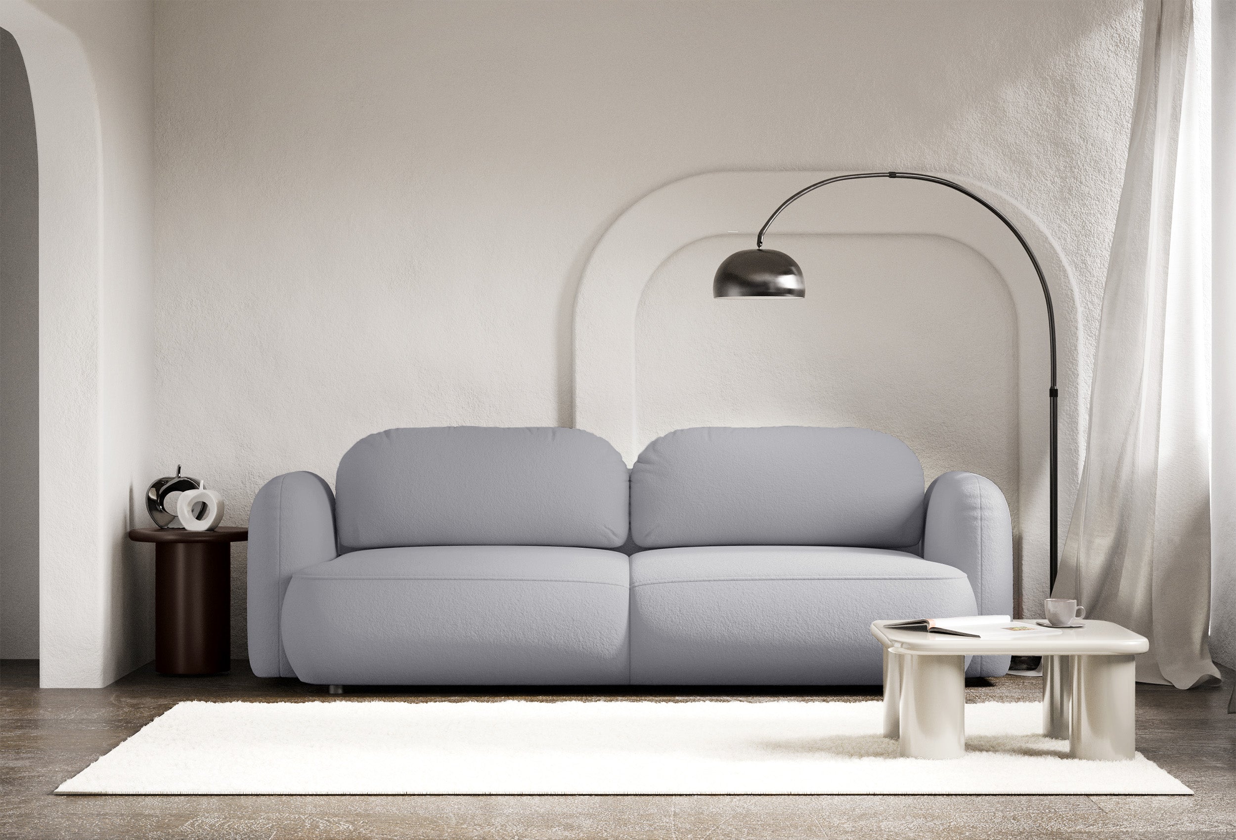 selsey-tvoya-dreisitziges-schlafsofa-hellgrau-chenille-mit-dl-automatik image 2