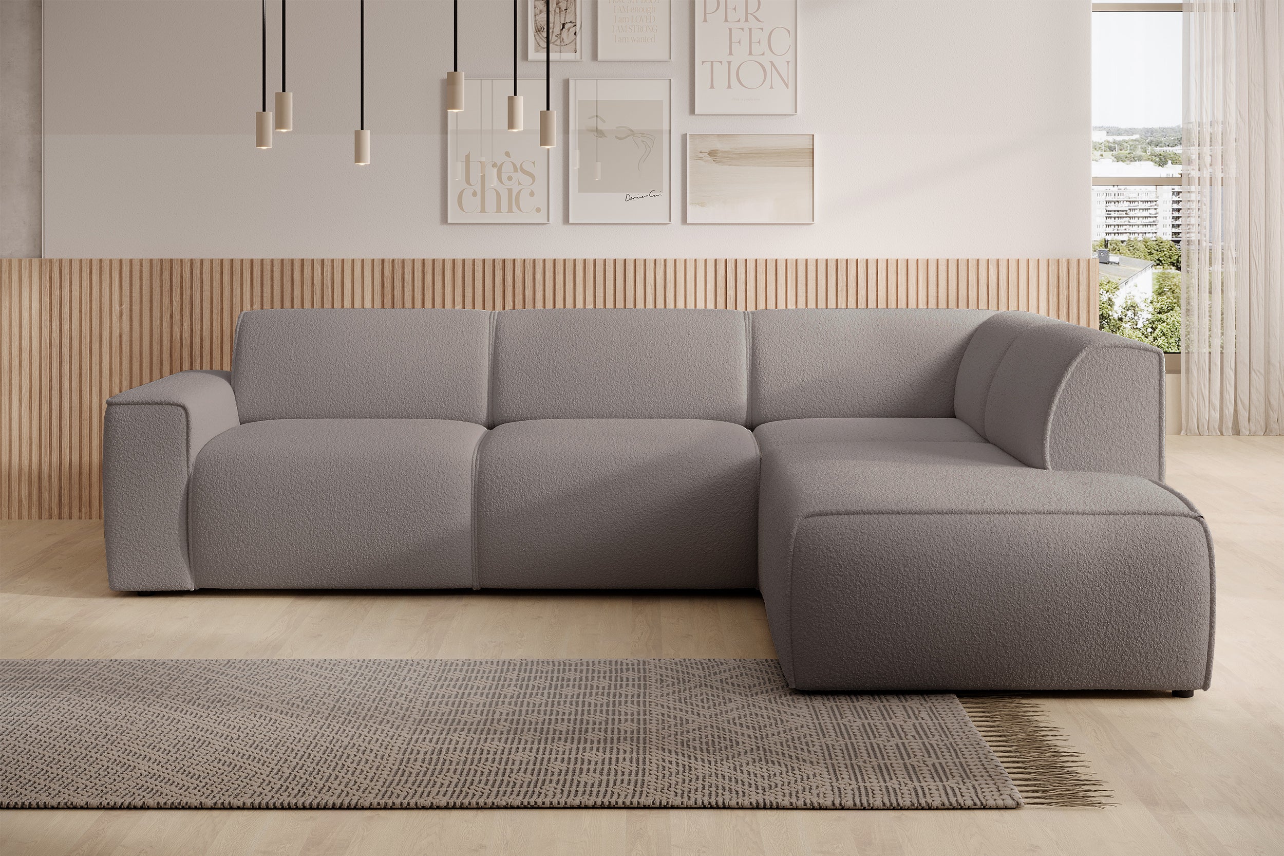 selsey-bouvi-ecksofa-l-f-rmig-rechte-armlehne-grau-braunes-boucl image 2