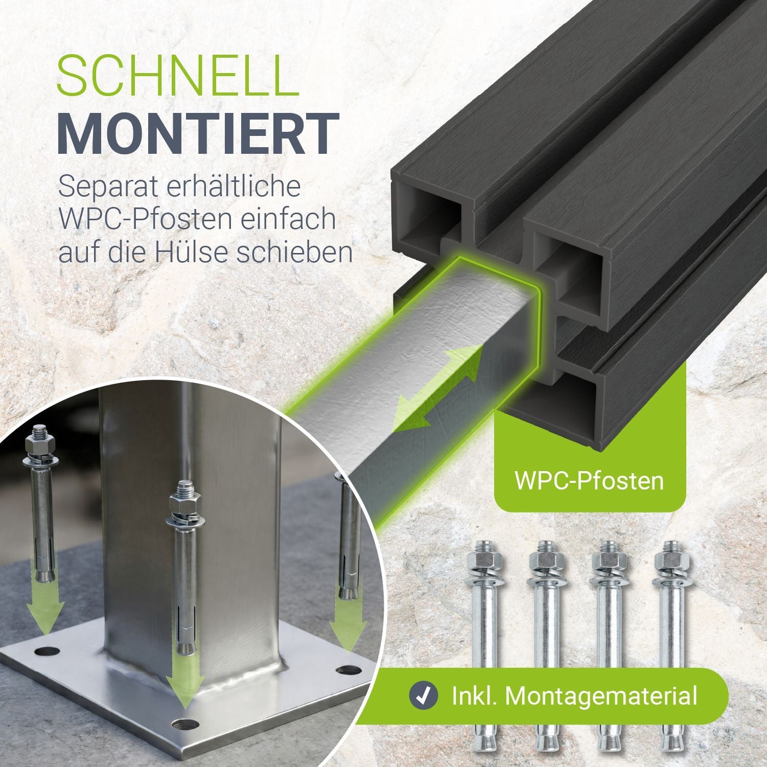 juskys-aufschraubh-lse-f-r-wpc-zaunelemente-stahl-silber-mit-montagematerial image 2