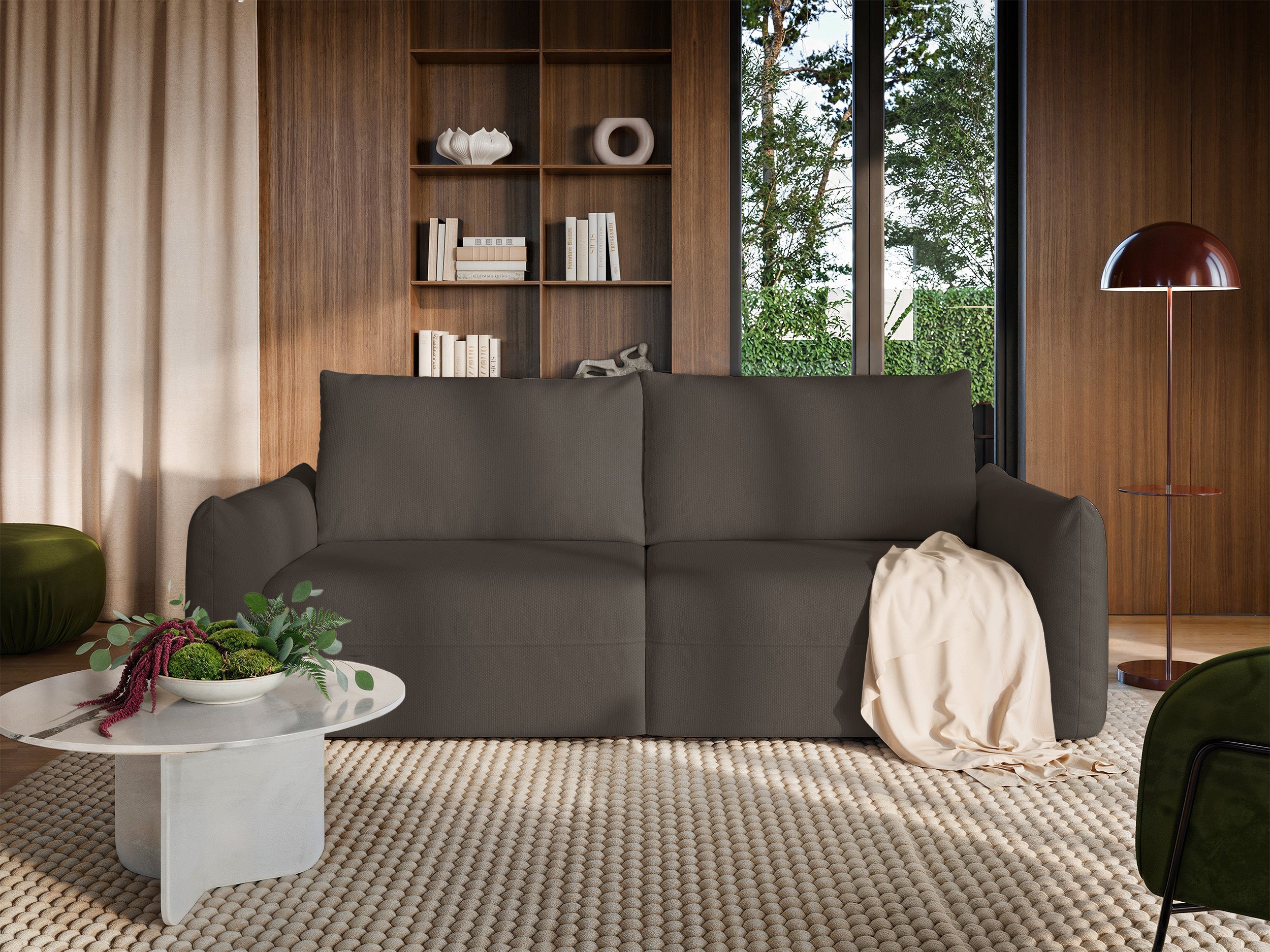 selsey-theolla-dreisitziges-ausziehbares-sofa-mit-stauraum-braunes-chenille image 2