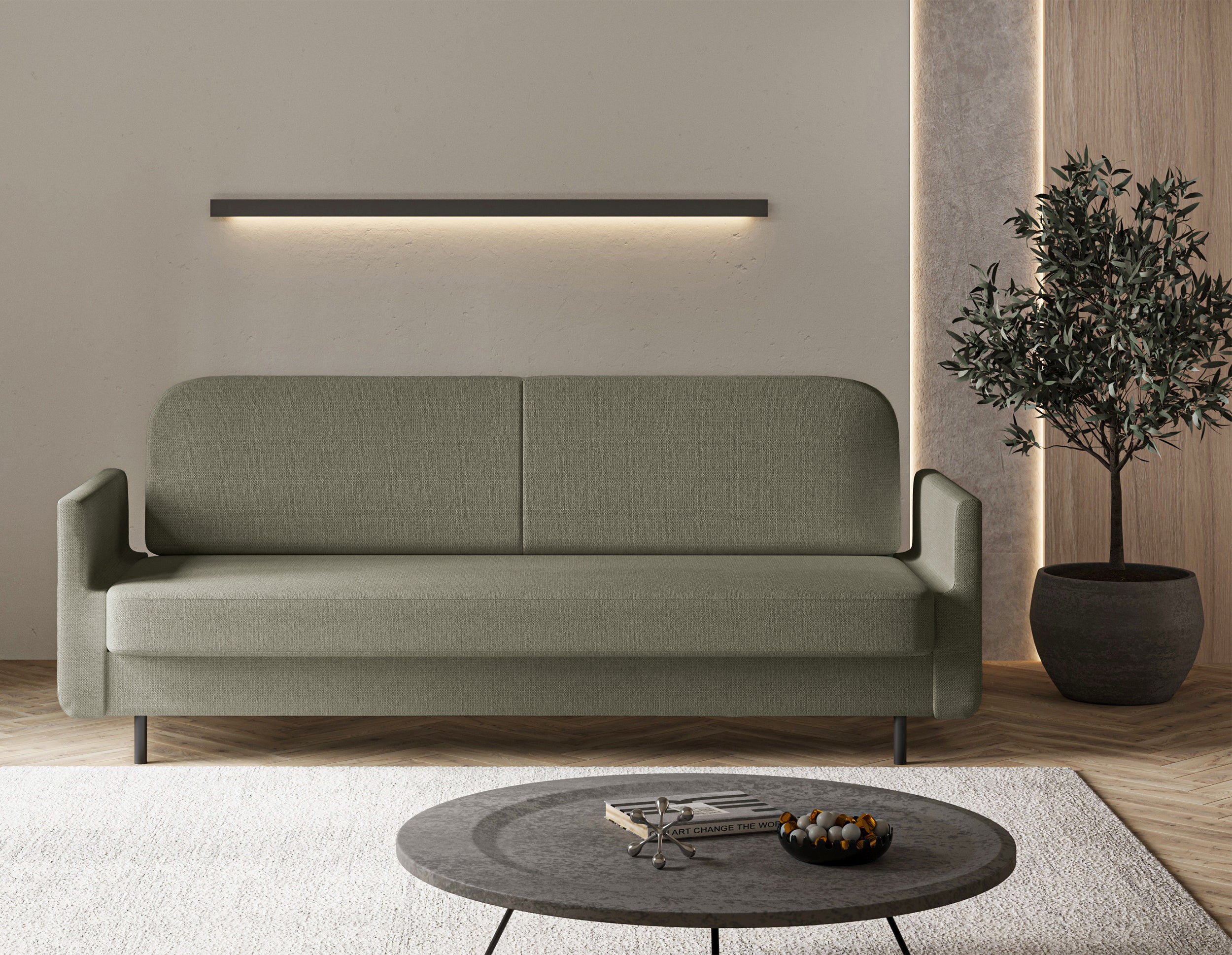 selsey-ovelio-dreisitziges-schlafsofa-in-salbeigr-n-hydrophober-chenille-stoff image 4
