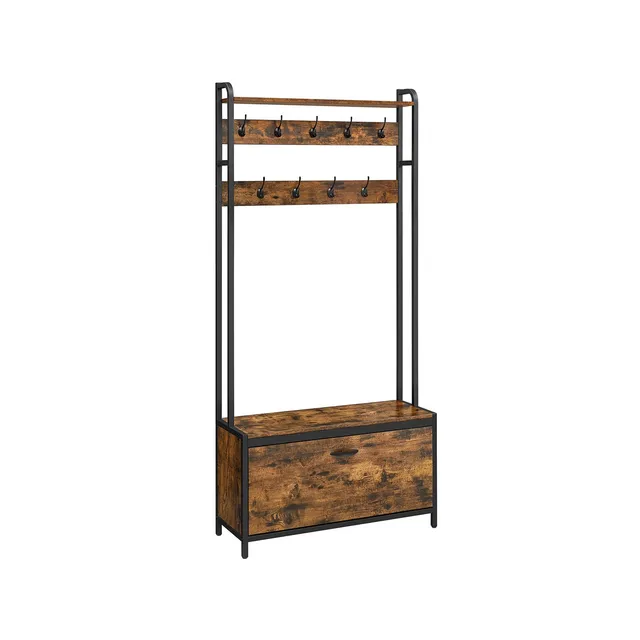 vasagle-alinru-garderobenst-nder-mit-schuhschrank-und-sitzbank-85-cm image 1