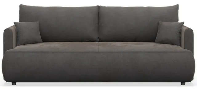 selsey-ovo-mini-schlafsofa-3-sitzer-ausklappbar-stauraum-dunkelgrau-samtvelours image 1