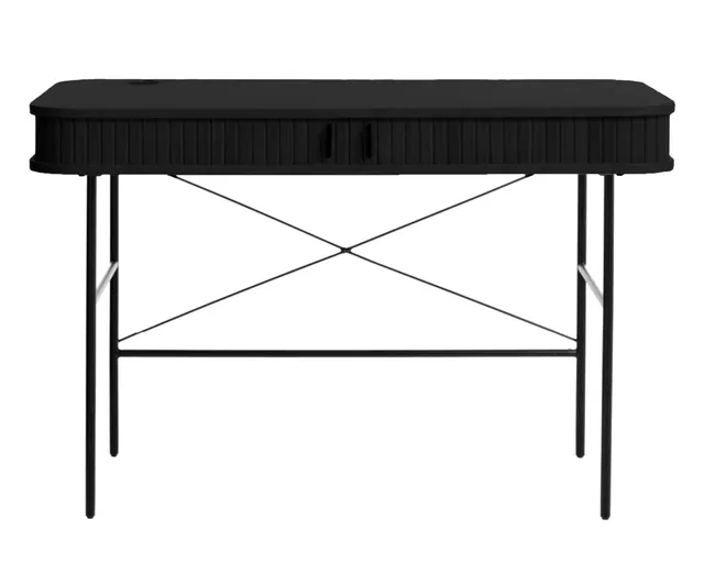 selsey-gativel-schreibtisch-120x60-cm-lamellen-eiche-schwarz image 1