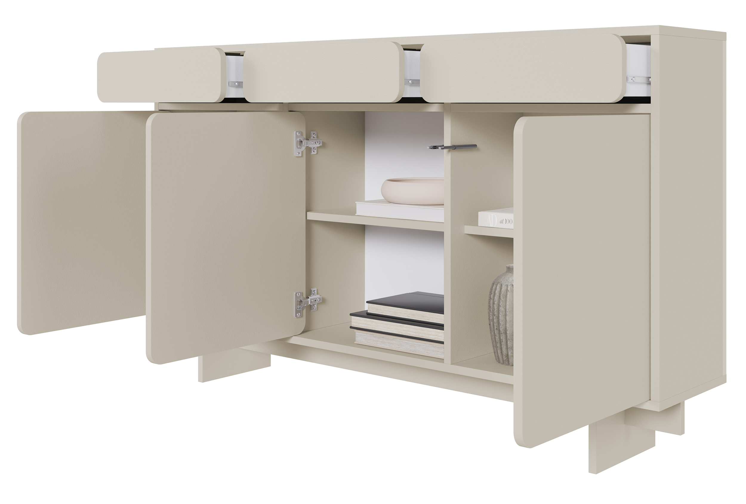 selsey-wuwu-dreht-r-kommode-150-cm-mit-drei-schubladen-grau-beige image 6