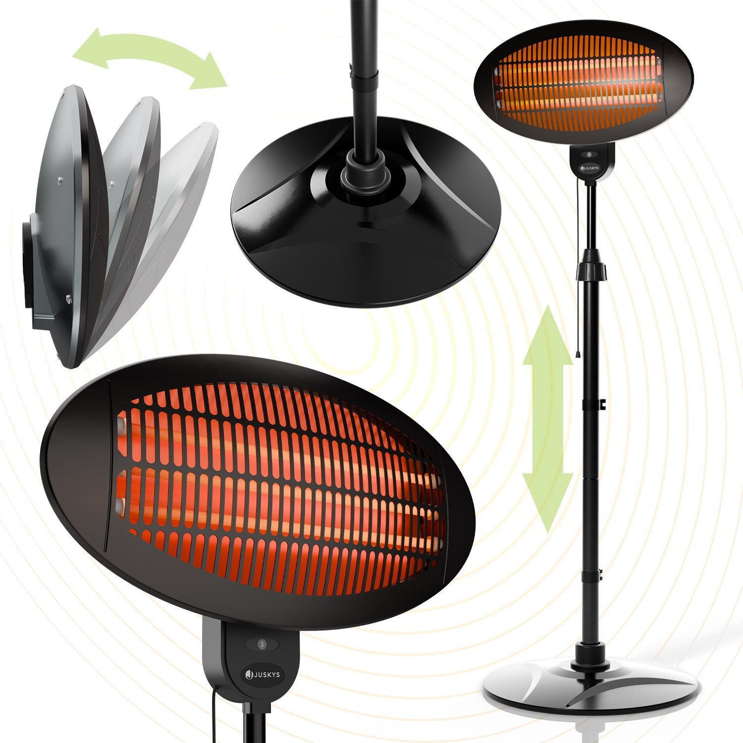 juskys-infrarotstrahler-2000w-schwarz-mit-quarzr-hren-und-teleskopgestell image 8