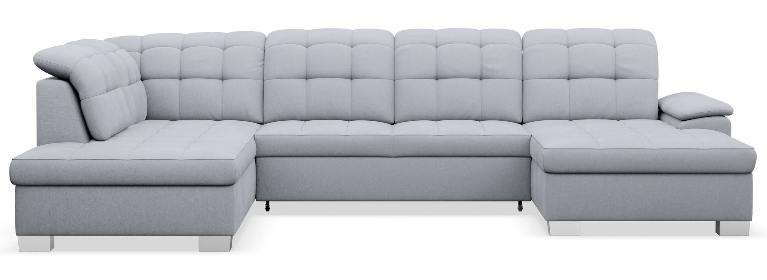 selsey-jamaal-ecksofa-mit-schlaffunktion-u-f-rmig-rechts-mit-stauraum-hellgrauer image 1
