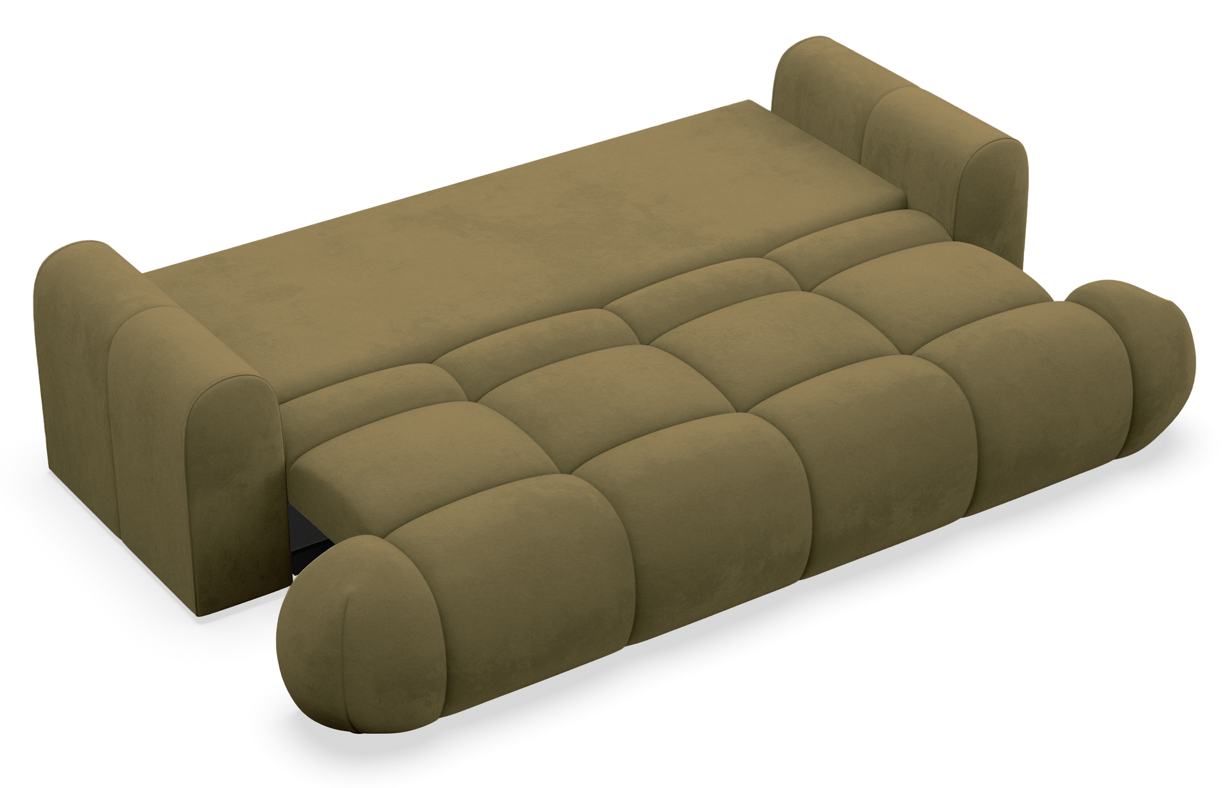 selsey-ombo-doce-3-sitziges-schlafsofa-mit-stauraum-velours-oliv-wasserabweisend image 6