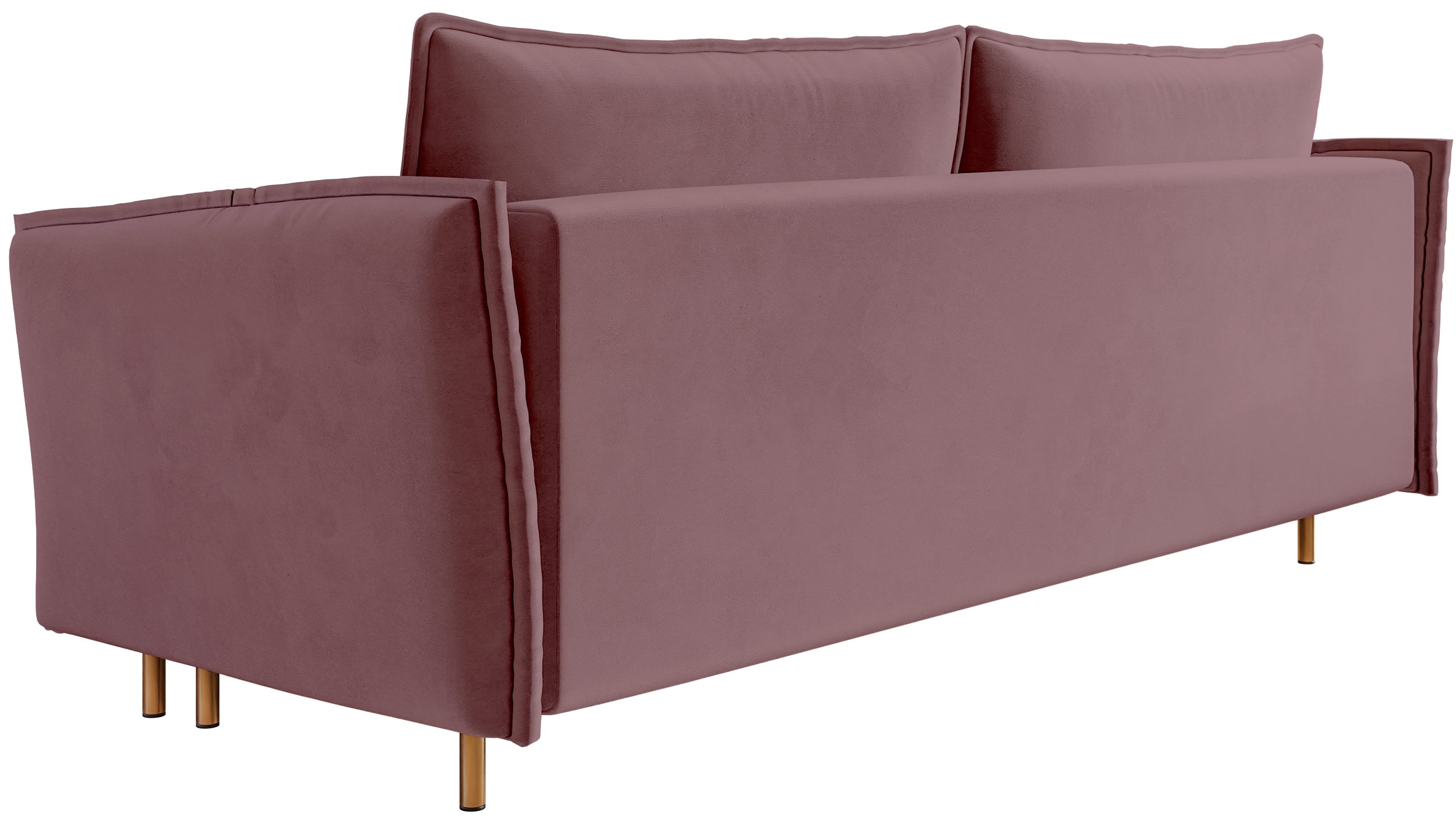 selsey-ummo-dreisitziges-schlafsofa-mit-stauraum-rosa-velours-goldbeine image 6