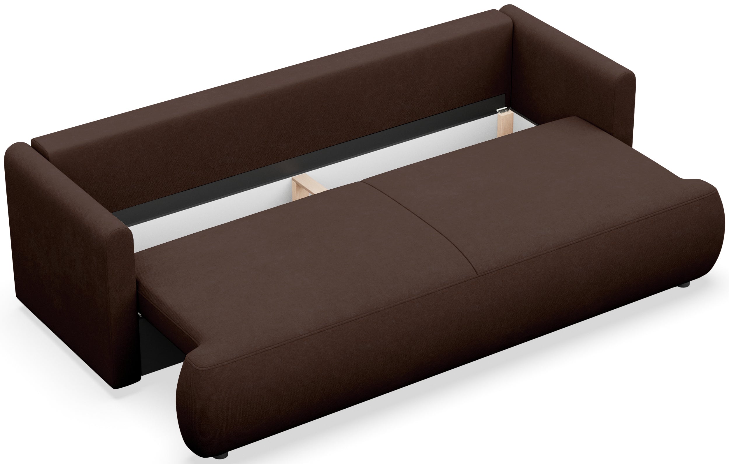 selsey-ovo-mini-dreisitziges-schlafsofa-brauner-chenille-mit-stauraum image 4
