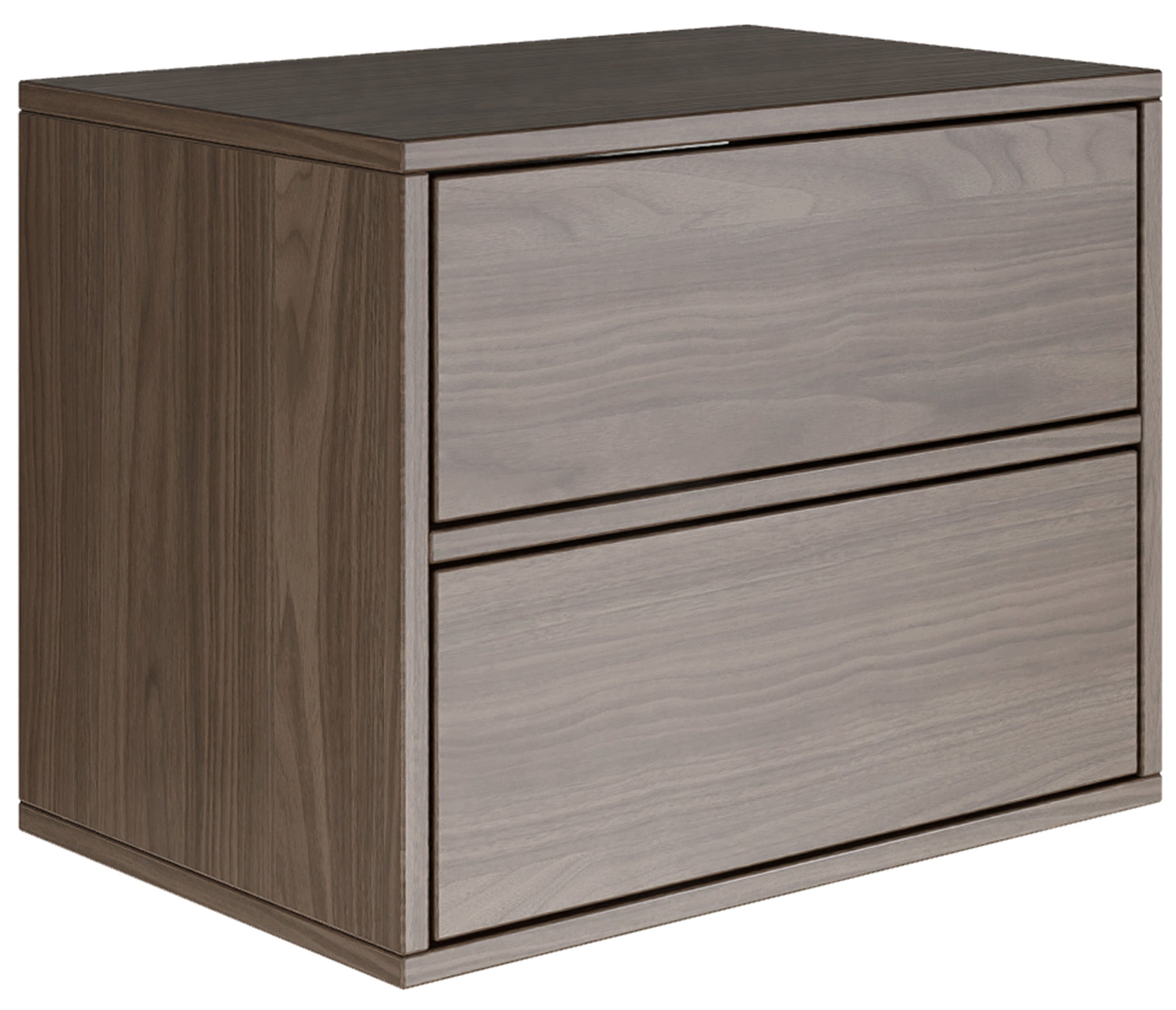 selsey-framme-h-ngenachttisch-50-cm-mit-2-schubladen-walnuss-wisconsin image 1