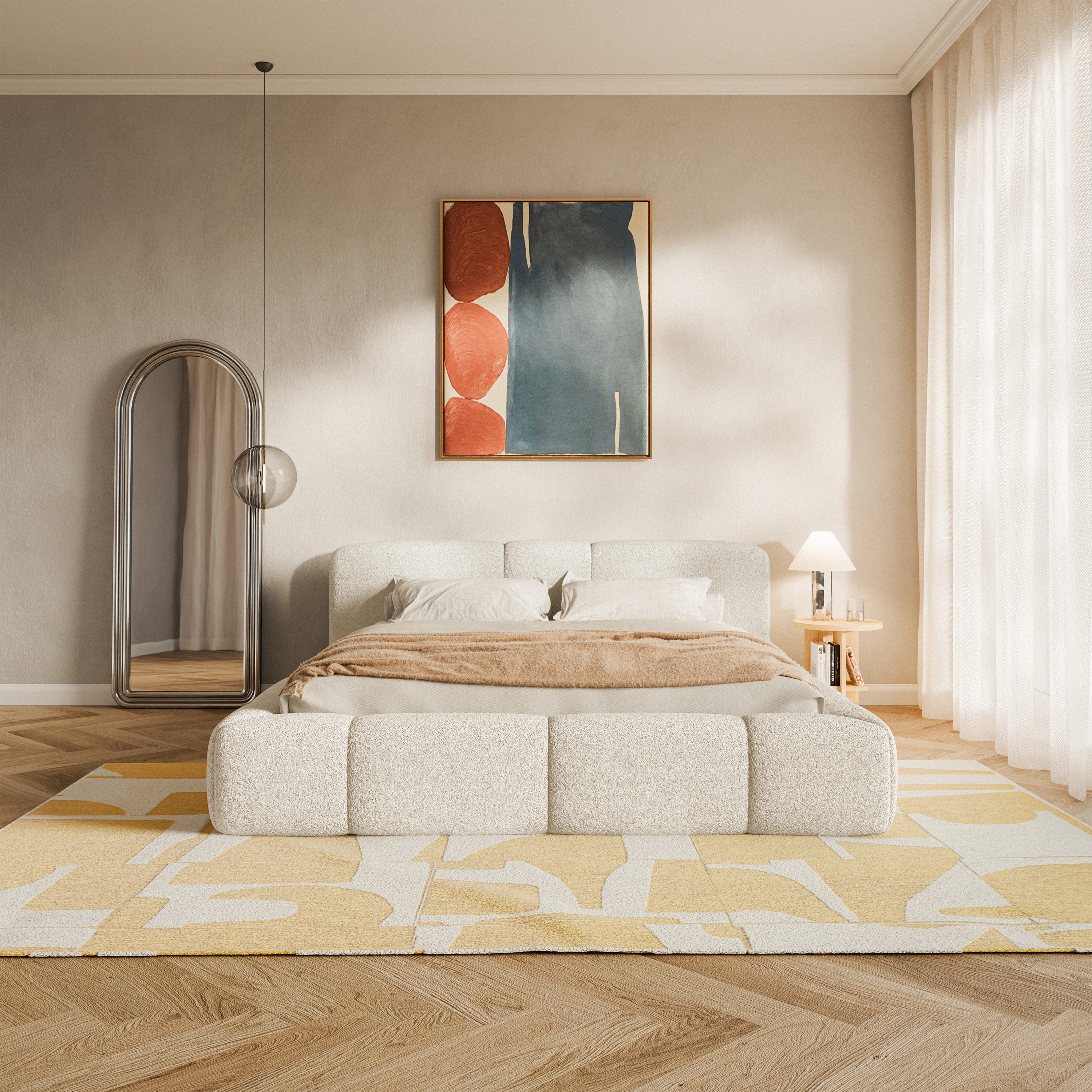 selsey-bowia-polsterbett-140x200-cm-hellbeige-pl-sch-mit-rollrost image 5