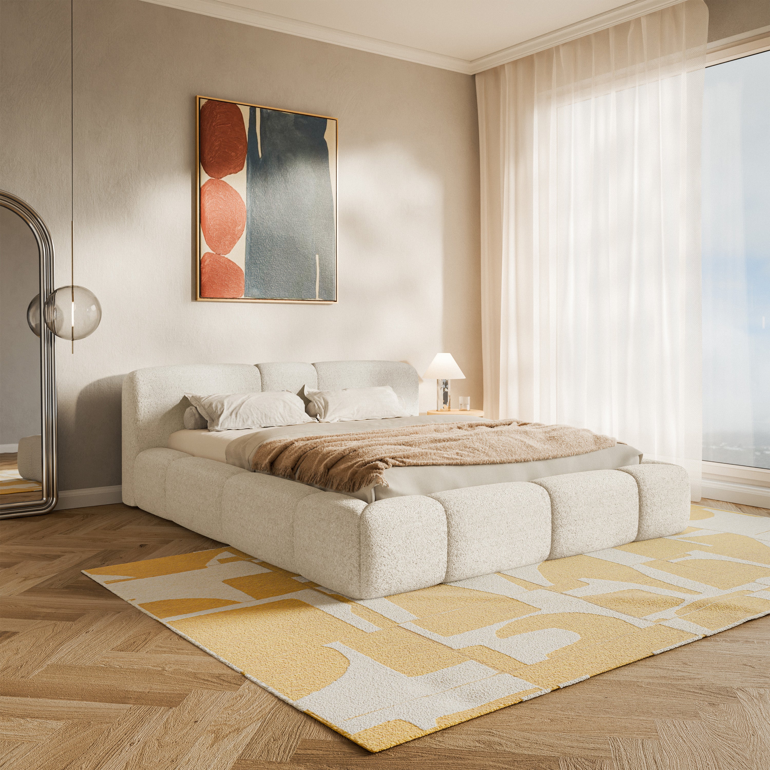 selsey-bowia-polsterbett-140x200-cm-hellbeige-pl-sch-mit-rollrost image 3