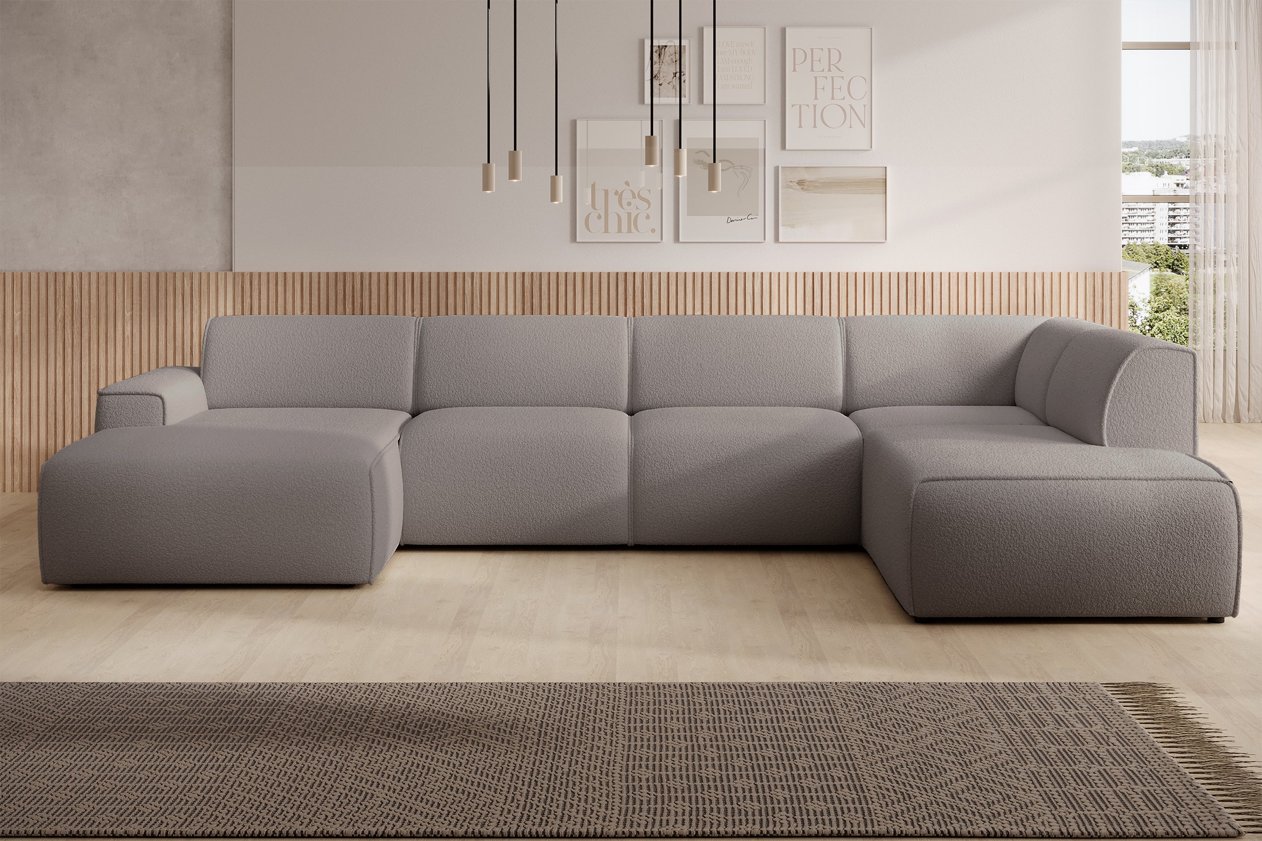 selsey-bouvi-ecksofa-u-f-rmig-rechtsseitig-grau-braun-boucl image 2