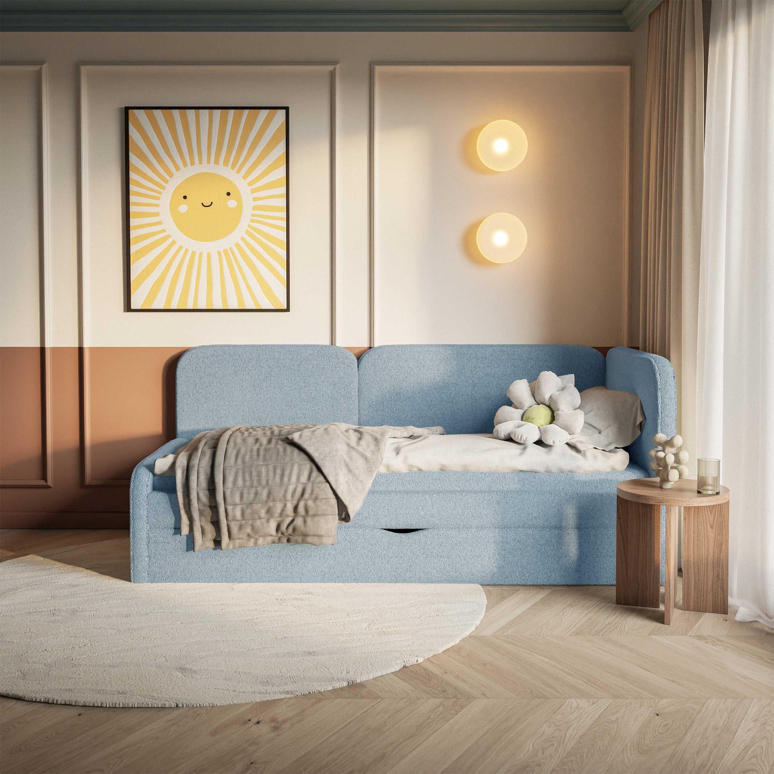 selsey-cuddy-jugendbett-90x200-cm-rechtsseitig-mit-matratze-und-stauraum-hellbla image 3
