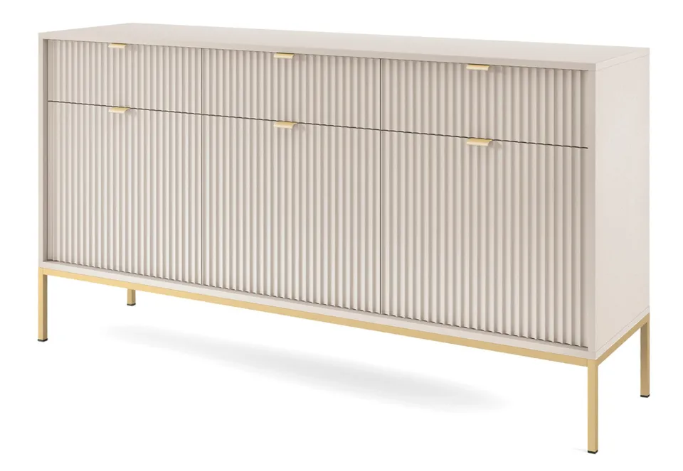 selsey-vellore-dreht-r-kommode-154-cm-kaschmir-mit-rillenfronten-und-goldenem-ge image 1