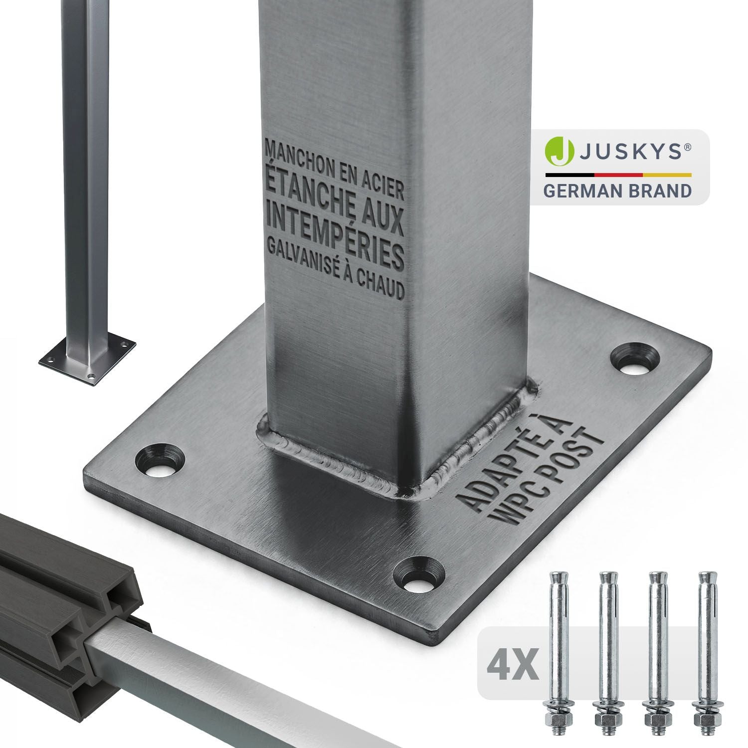 juskys-aufschraubh-lse-f-r-wpc-zaunelemente-stahl-silber-mit-montagematerial image 7