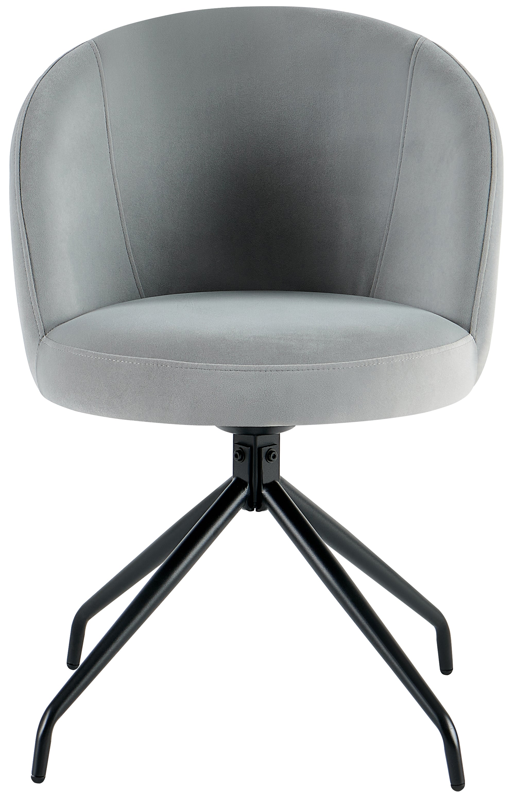 selsey-virella-gepolsterter-drehstuhl-esszimmer-grauer-samt image 3