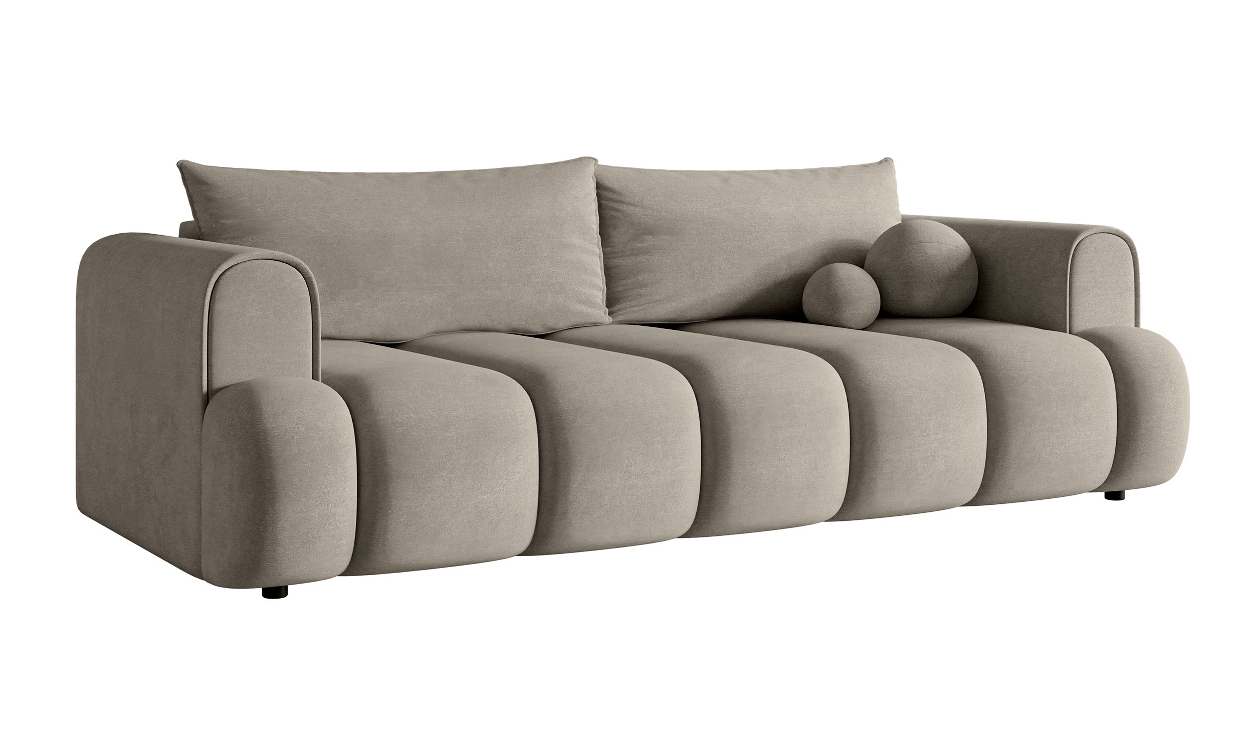 selsey-dandelino-3-sitzer-sofa-mit-schlaffunktion-grauer-hydrophober-samt image 4
