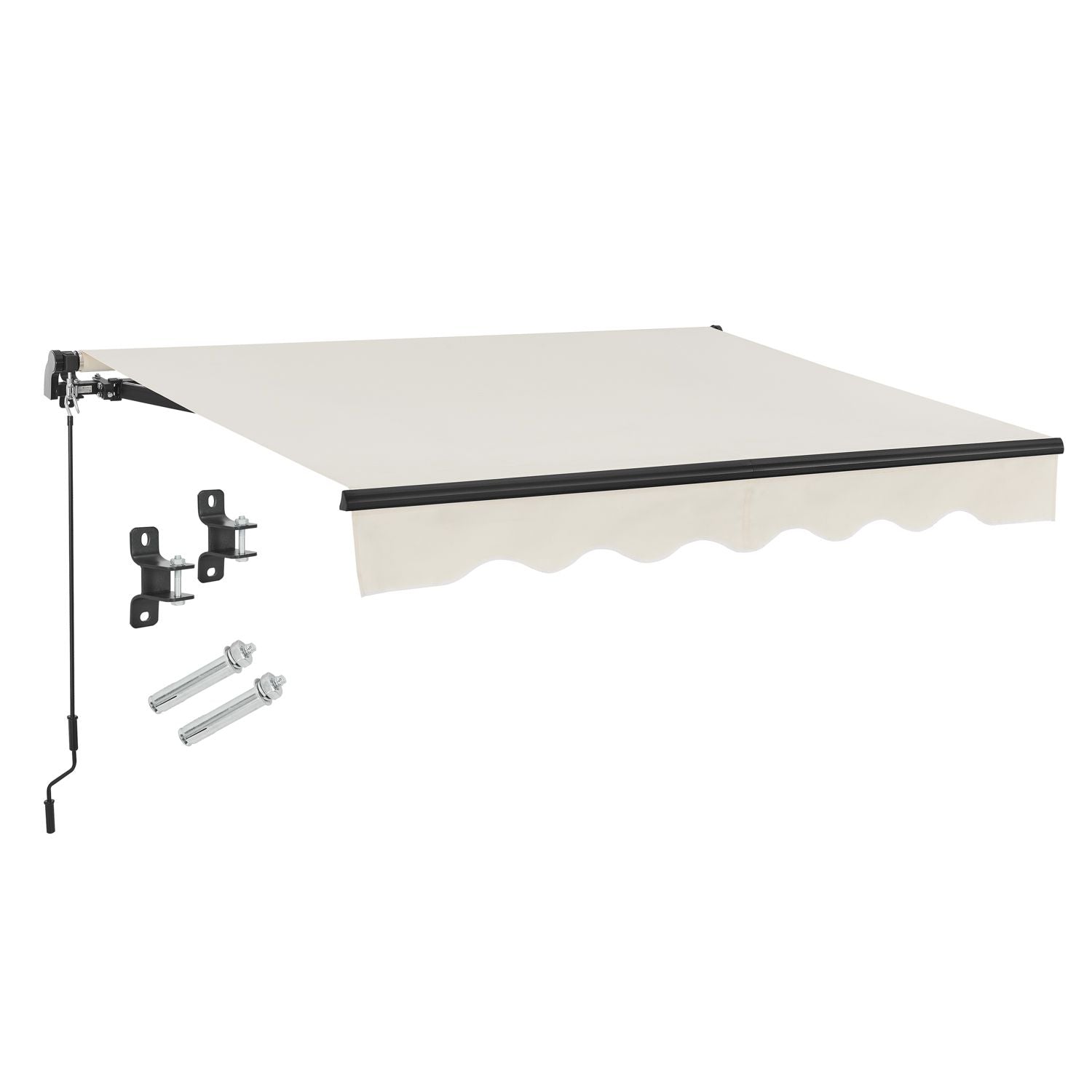 juskys-gelenkarmmarkise-mit-kurbel-beige-250x200-cm-sonnenschutz-uv40 image 1