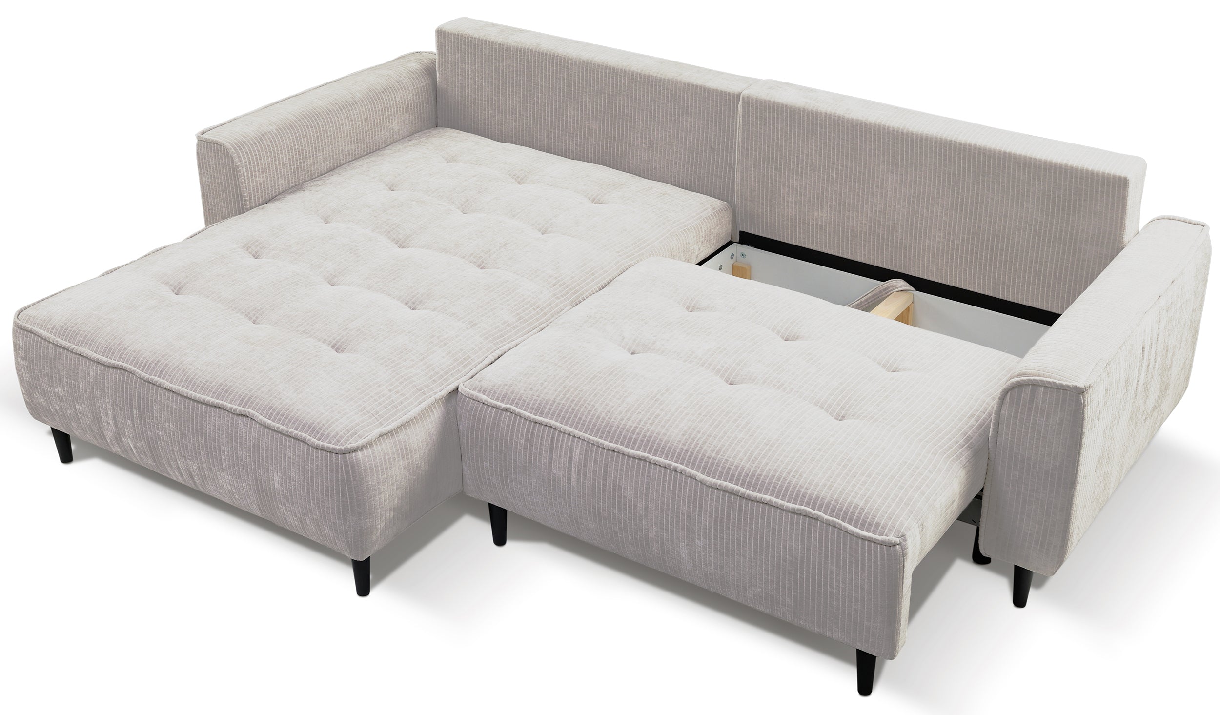 selsey-blues-ecksofa-l-form-links-mit-schlaffunktion-und-stauraum-hellbeige-cord image 4