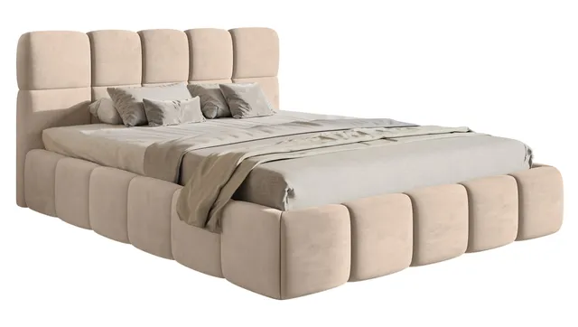 selsey-cloudy-polsterbett-180x200-cm-beige-velours-wasserabweisend-und-pflegelei image 1