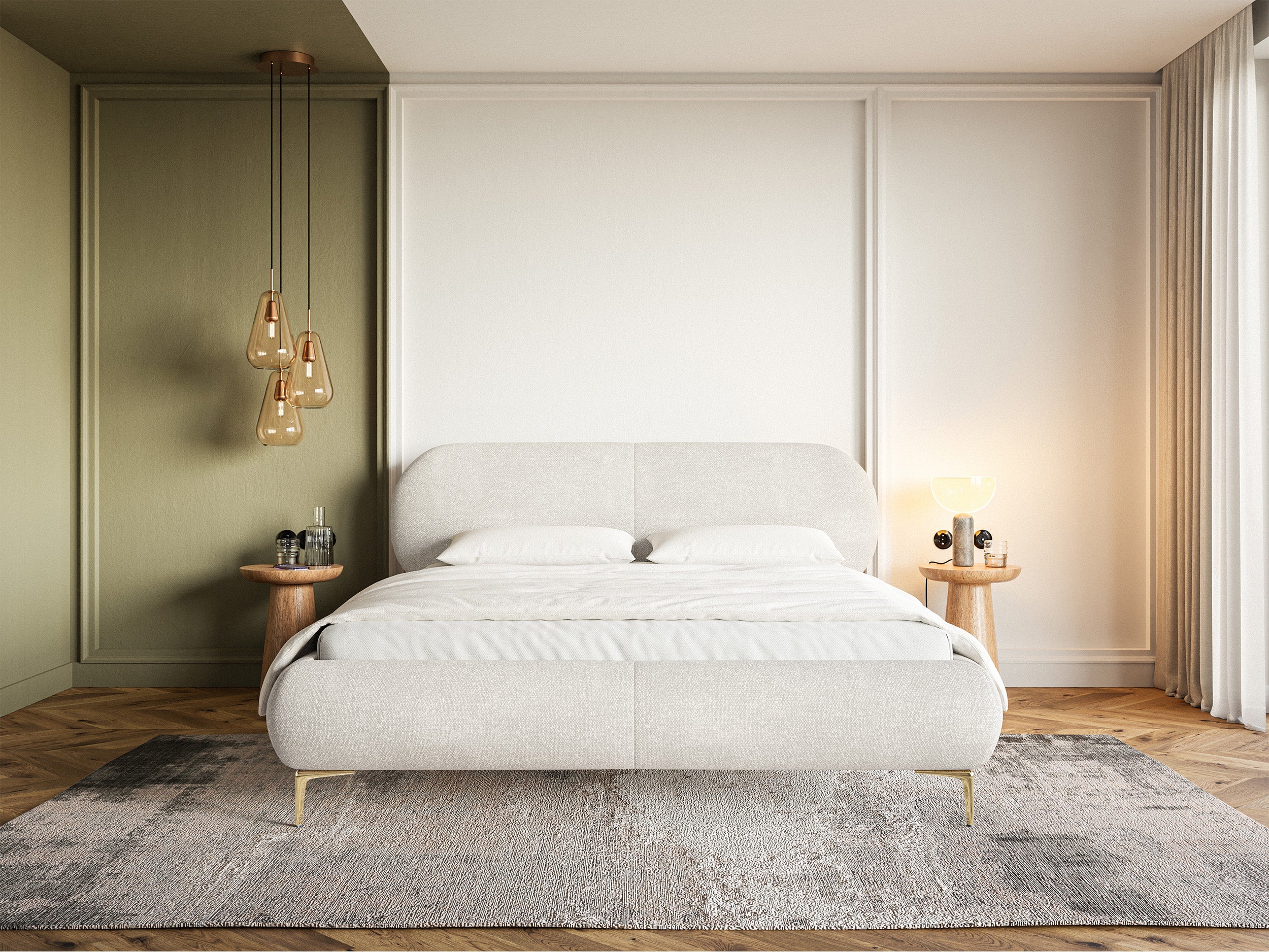 selsey-ovalle-polsterbett-180x200-cm-creme-chenille-goldene-beine image 2
