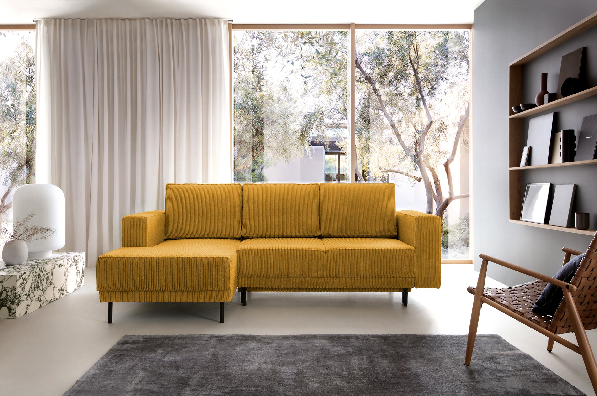 selsey-rodario-mini-ecksofa-mit-schlaffunktion-l-form-links-senfgelb-cord-mit-st image 3
