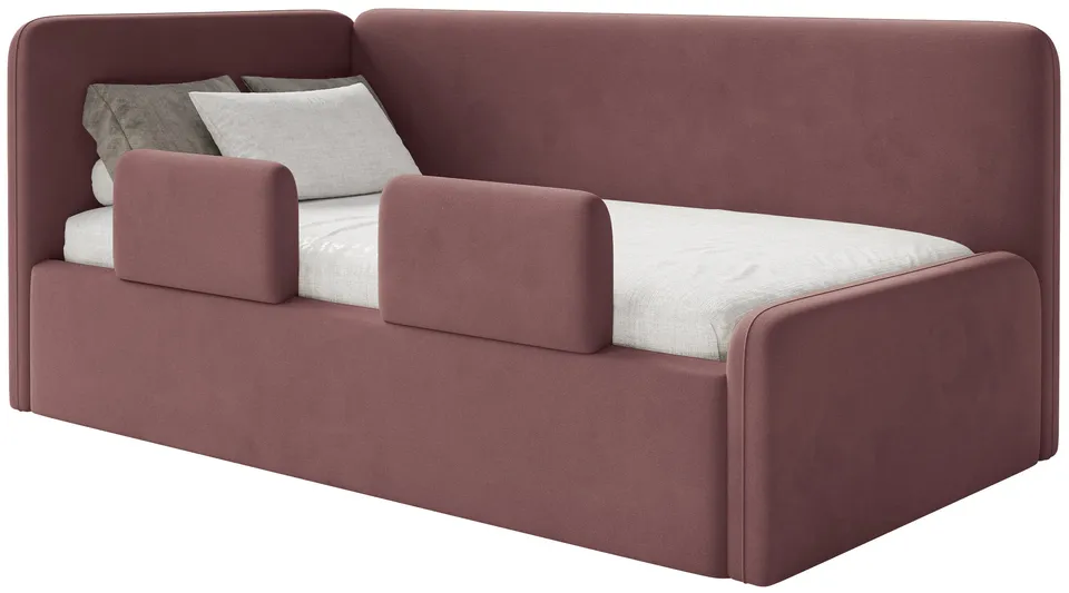 selsey-fanklo-jugendbett-90x200-cm-linksseitig-mit-stauraum-rosa-velours image 1