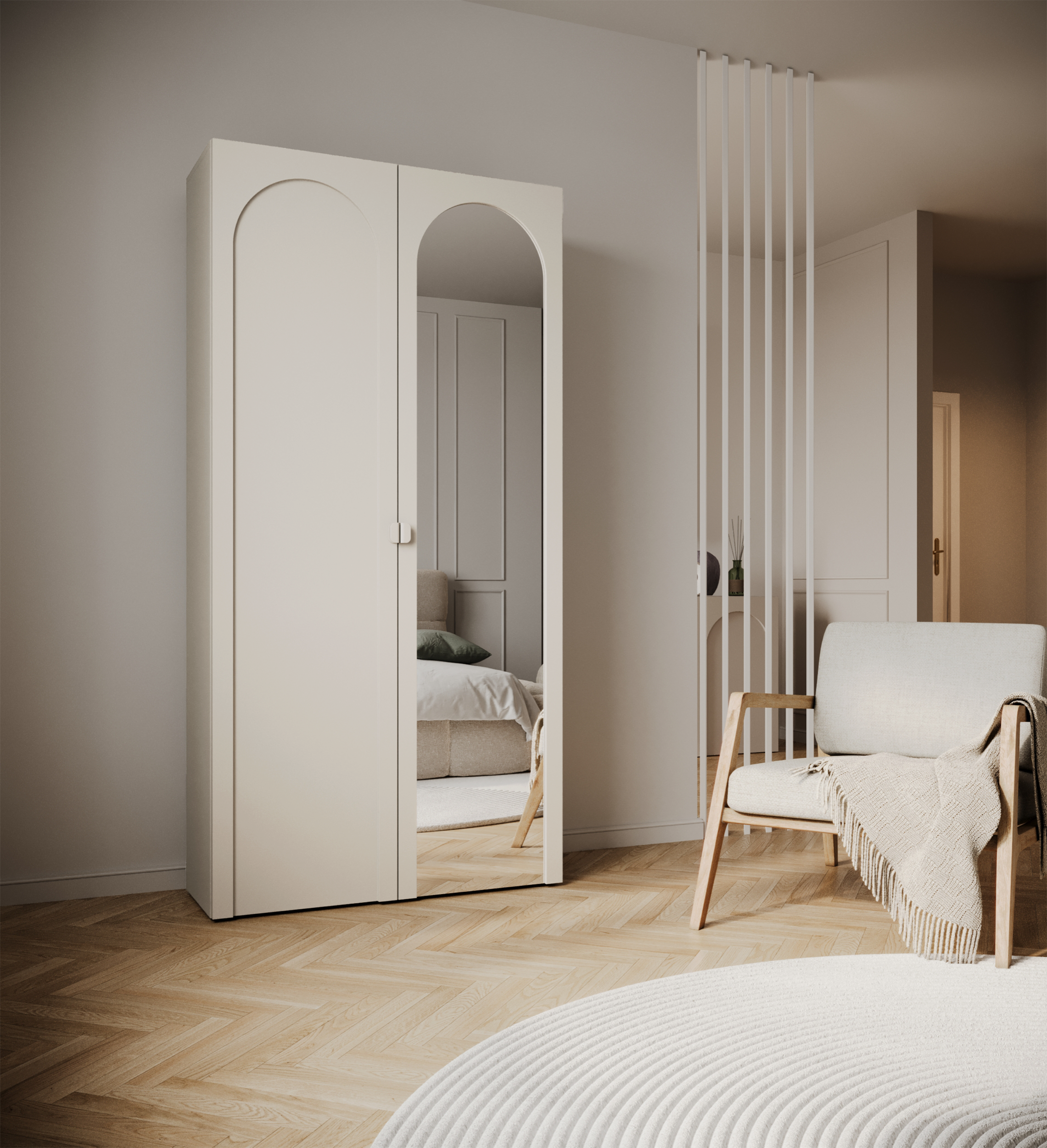 selsey-arkadia-2-t-riger-kleiderschrank-100-cm-kaschmir-mit-spiegel-und-fr-sfron image 2