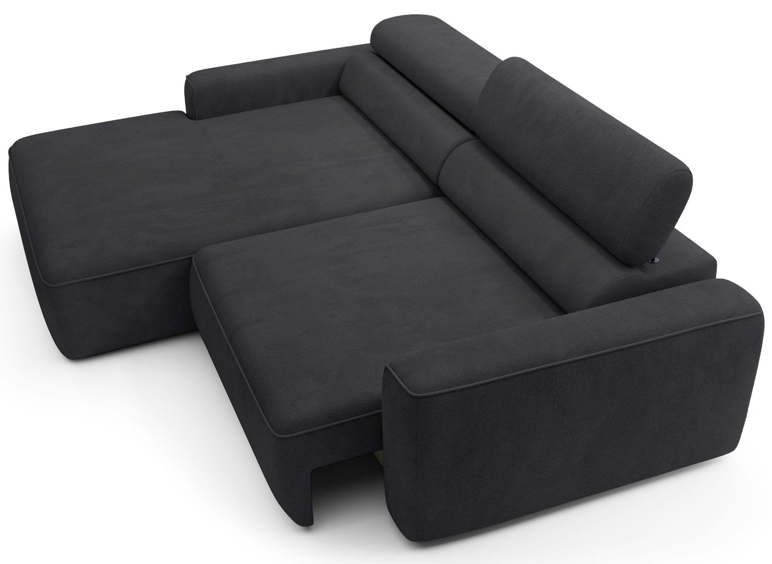 selsey-fando-ecksofa-l-form-links-dunkelgrauer-samt-mit-elektrischem-auszug image 3