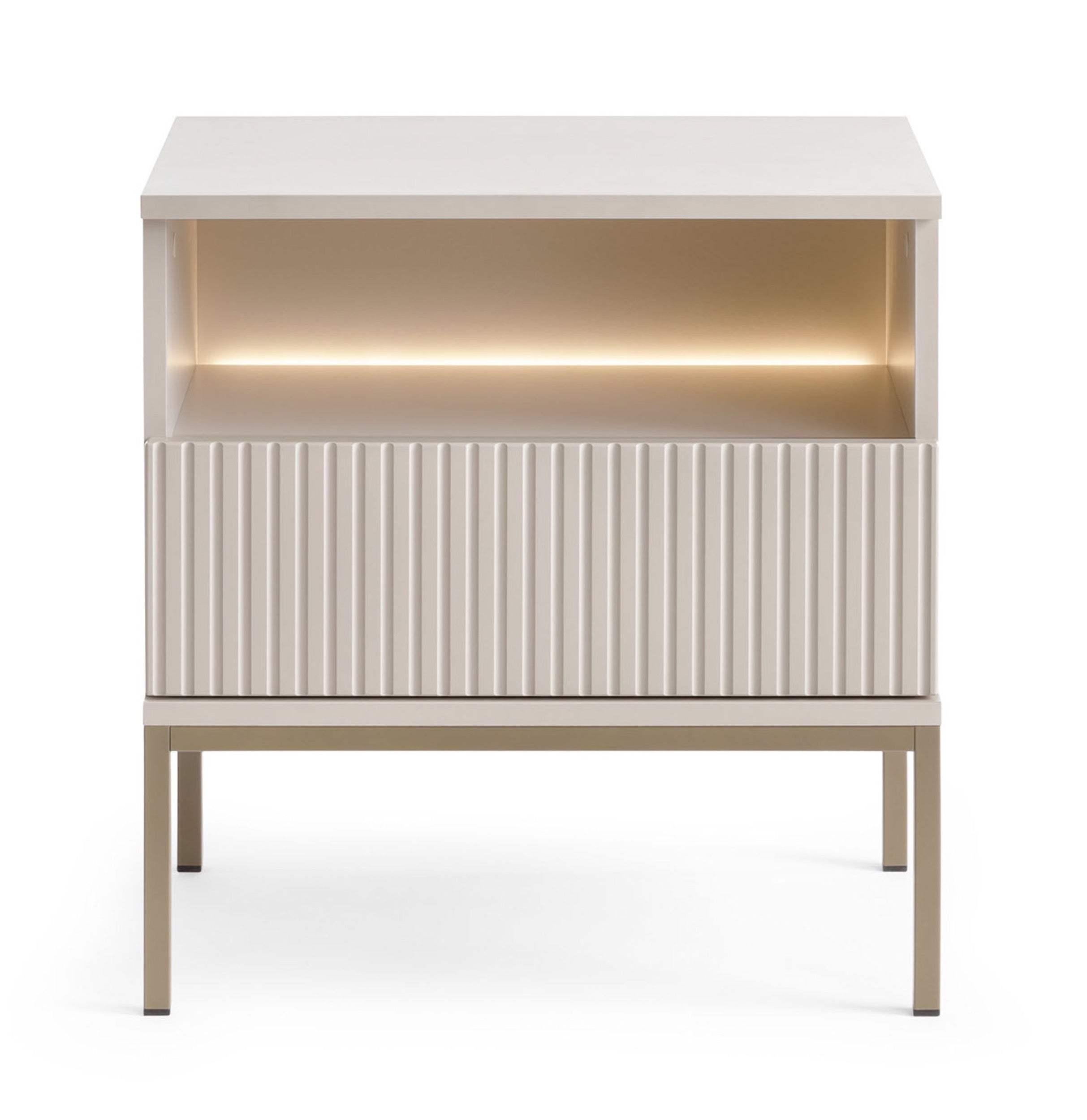 selsey-nachttisch-tosena-54-cm-mit-schublade-und-led-kaschmir image 3