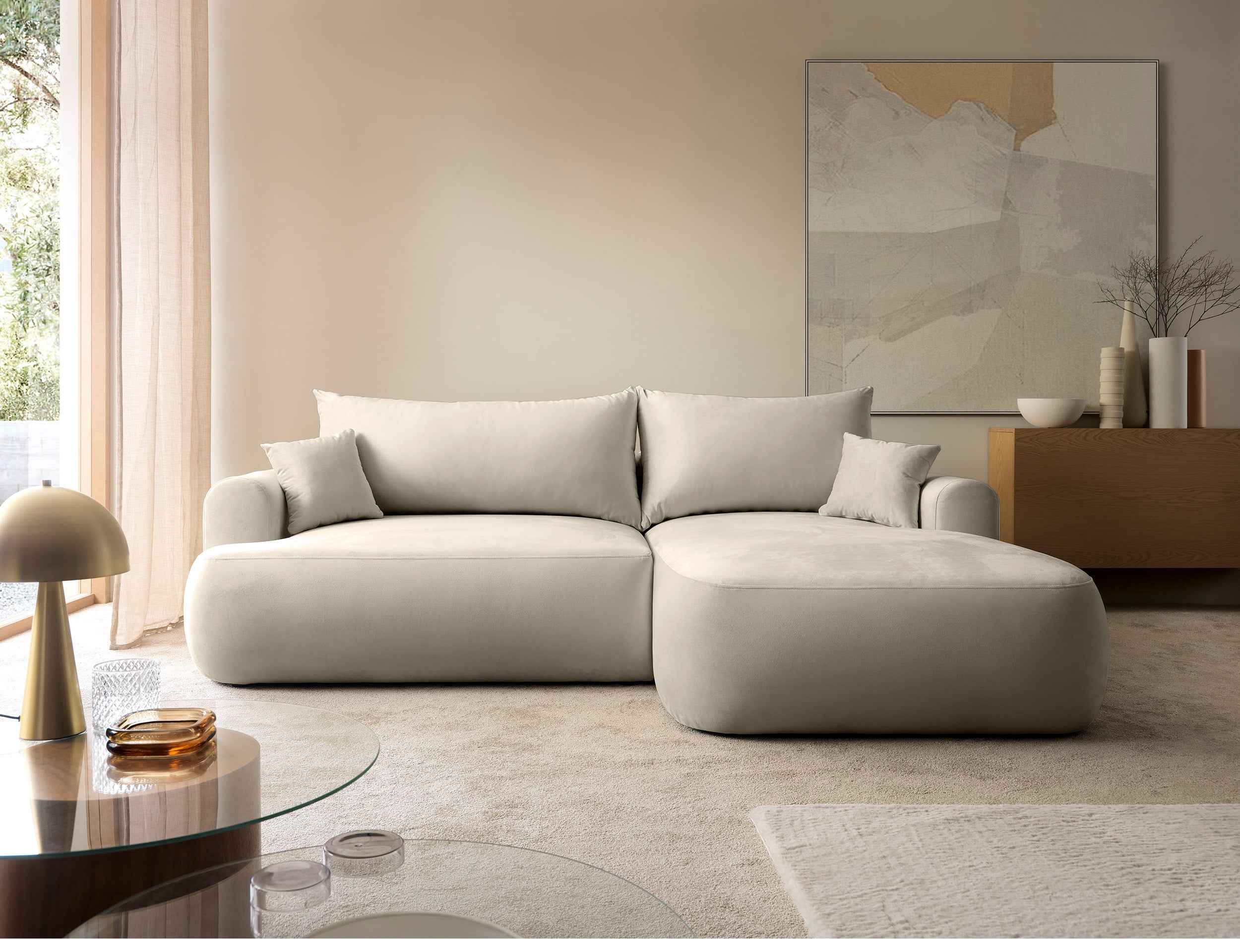 selsey-ovo-ecksofa-l-rechts-mit-schlaffunktion-und-stauraum-hellbeige-velours image 2