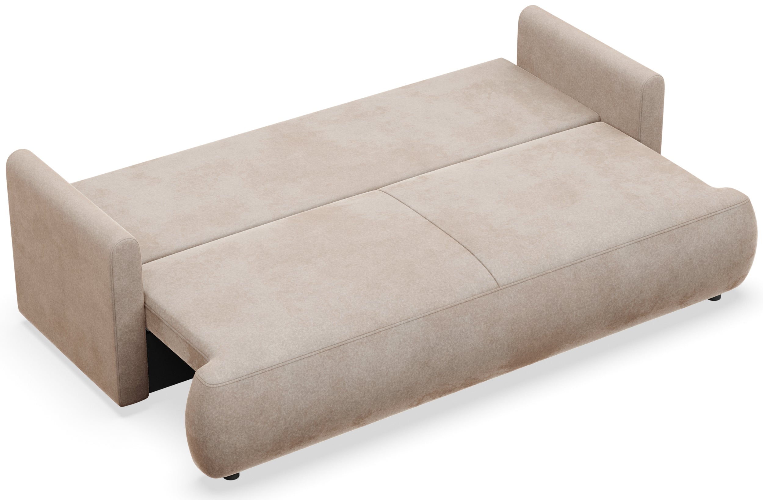 selsey-ovo-mini-drei-sitzer-schlafsofa-mit-stauraum-beige-velours image 2