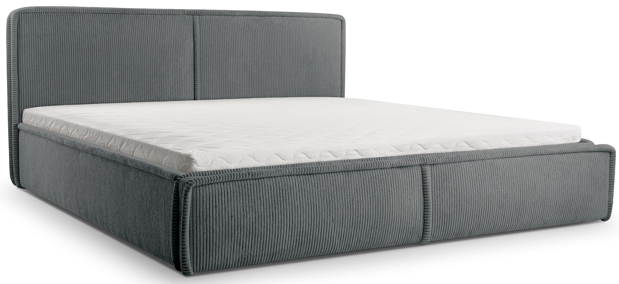 selsey-cordo-gepolstertes-bett-160x200-cm-mit-stauraum-holzlattenrost-grauer-cor image 1