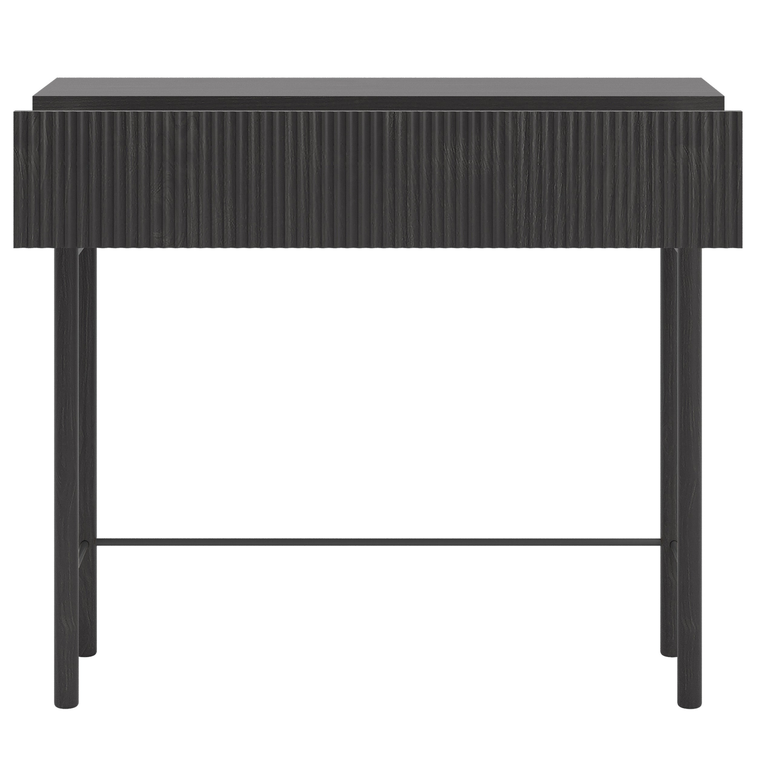 selsey-nolie-konsole-90-cm-mit-schublade-portland-esche-schwarz image 7