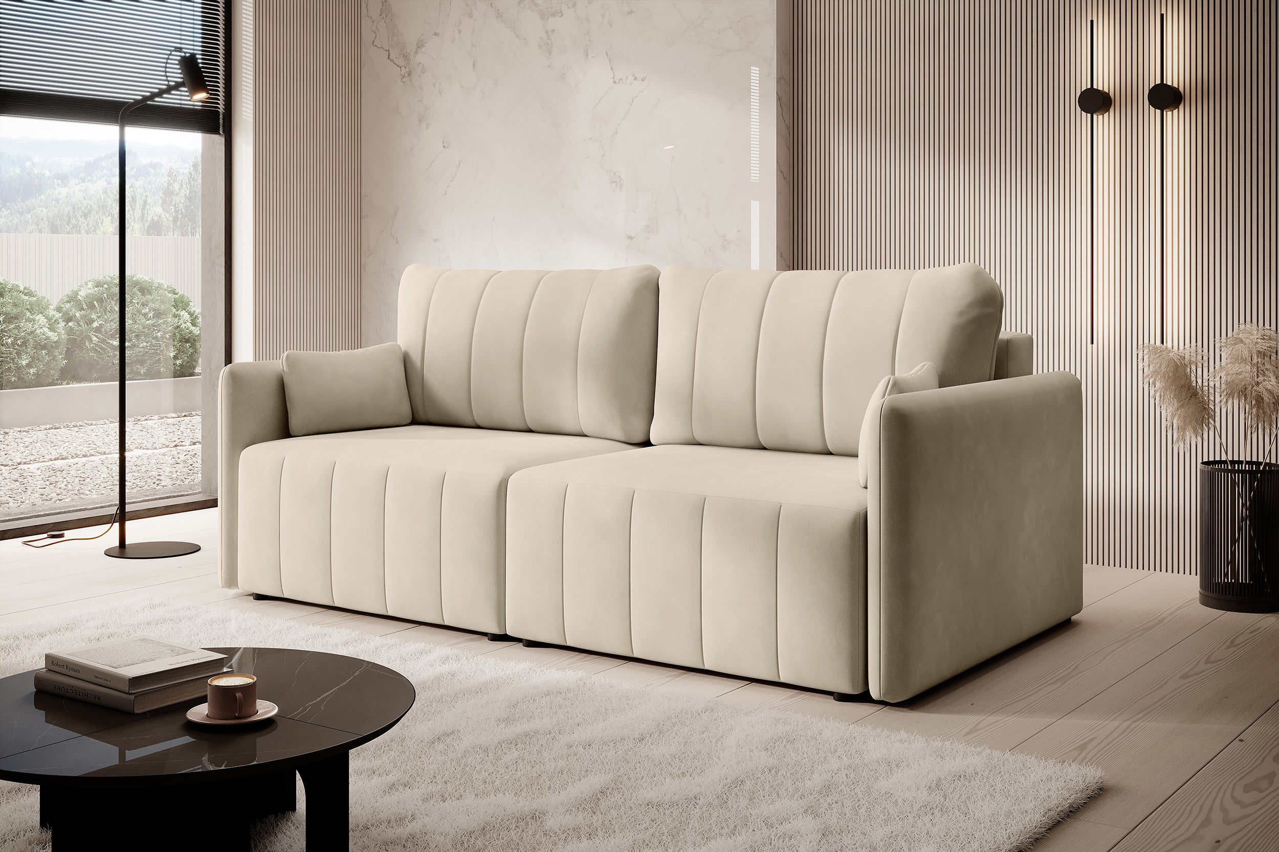 selsey-pierra-ausziehbare-eckcouch-mit-stauraum-creme-samtvelours image 6