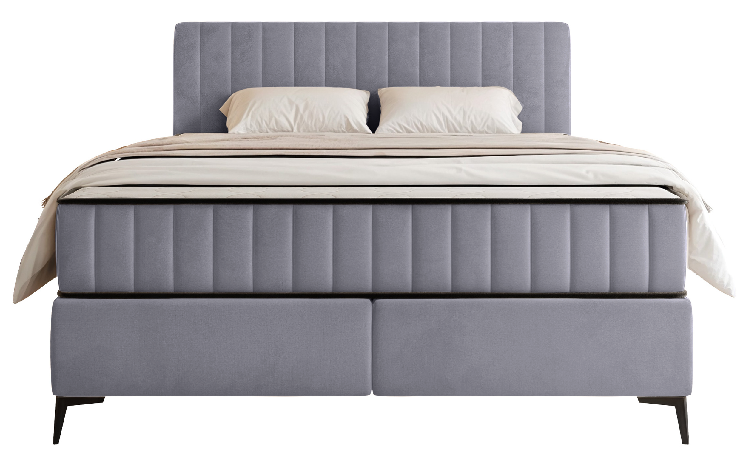 selsey-mufasso-kontinentales-bett-160x200-cm-mit-stauraum-hellgrau-velours image 4