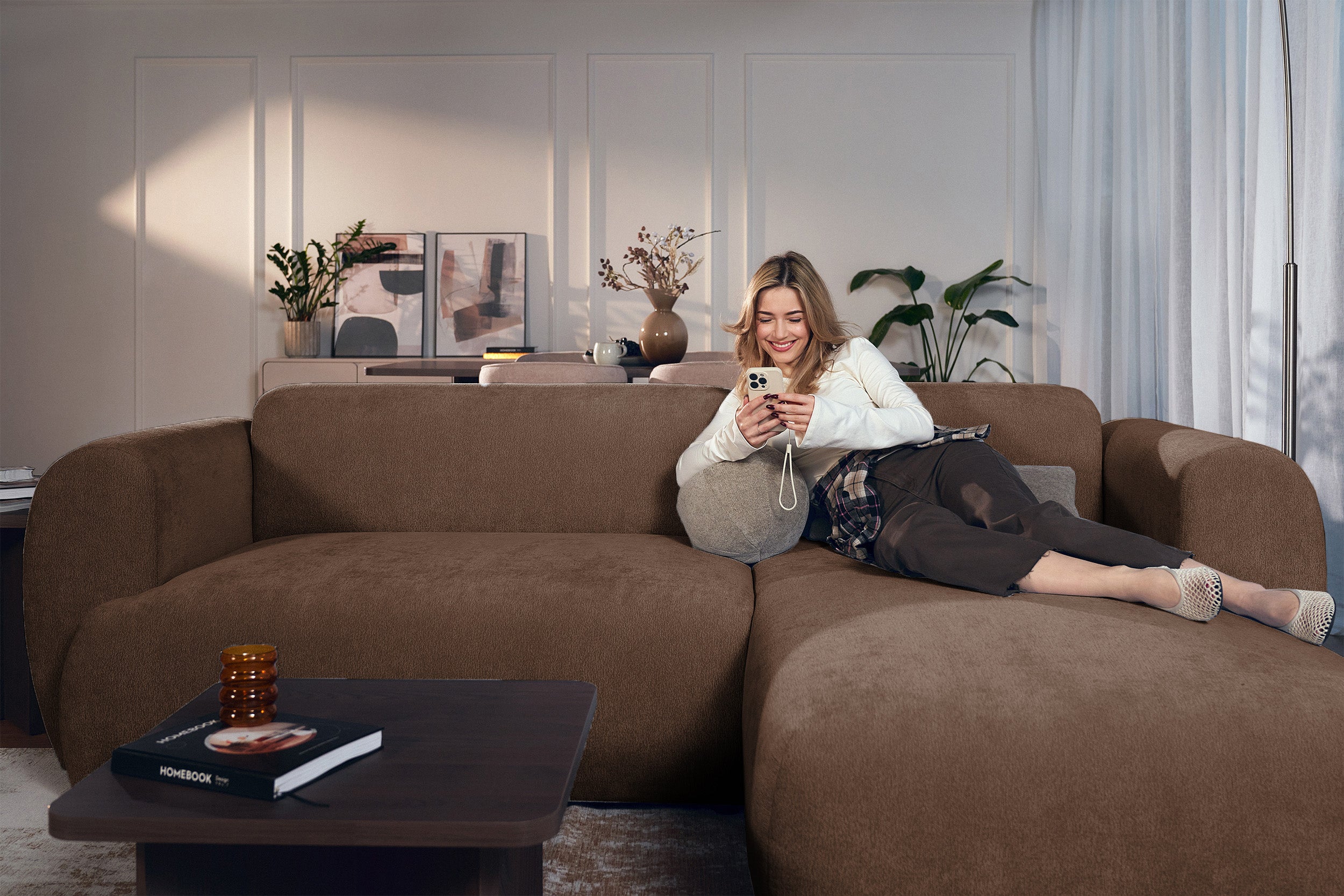 selsey-emia-ecksofa-mit-schlaffunktion-l-form-rechts-brauner-chenille-bezug image 3