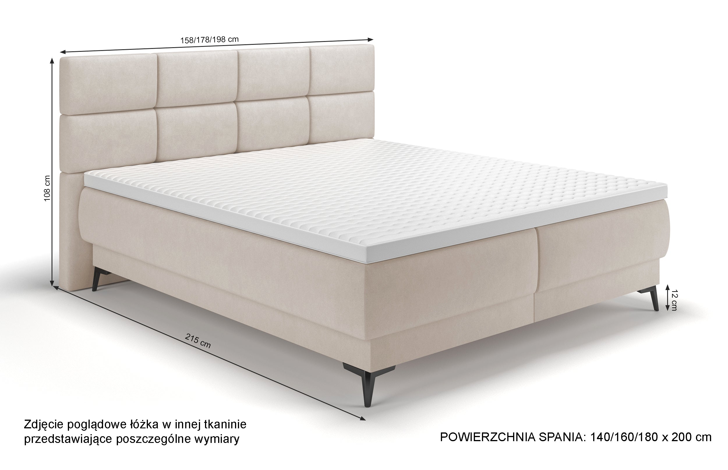 selsey-rektango-kontinentales-bett-140x200-cm-mit-stauraum-und-topper-creme-samt image 8