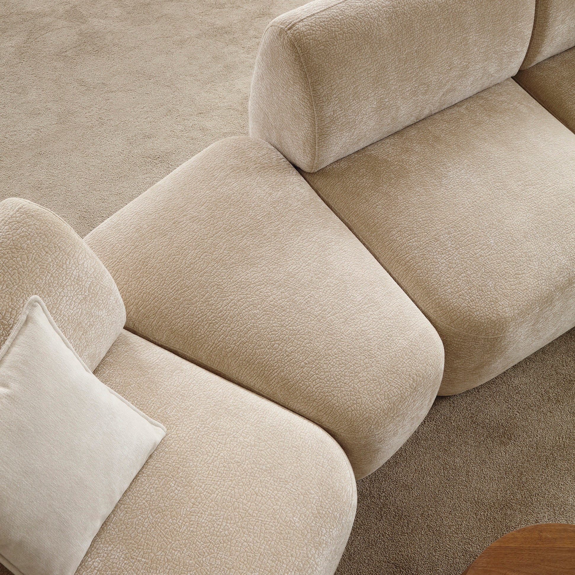 selsey-bommo-modulare-eckcouch-l-f-rmig-mit-pouf-rechtsseitig-beige-chenille image 8