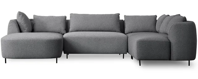 selsey-lanomi-modulares-ecksofa-u-form-rechts-grauer-boucl-320-cm image 1