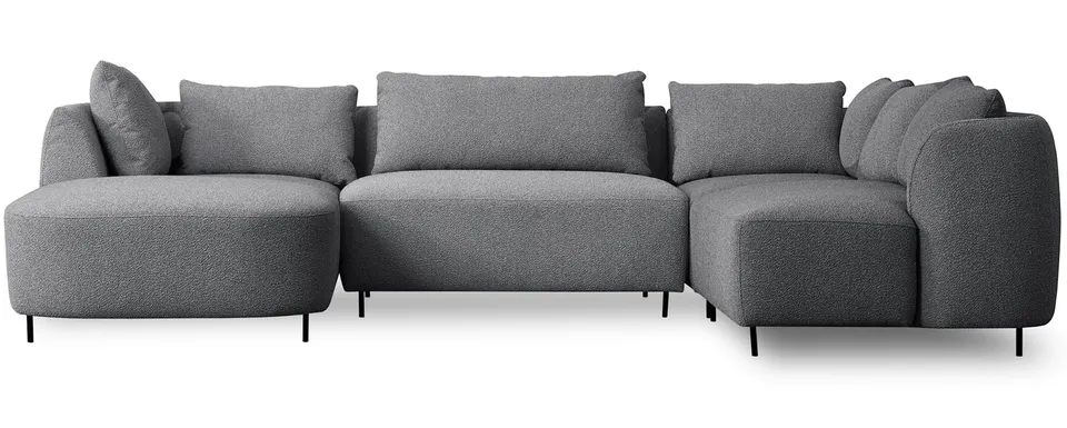 selsey-lanomi-modulares-ecksofa-u-form-rechts-grauer-boucl-320-cm image 1