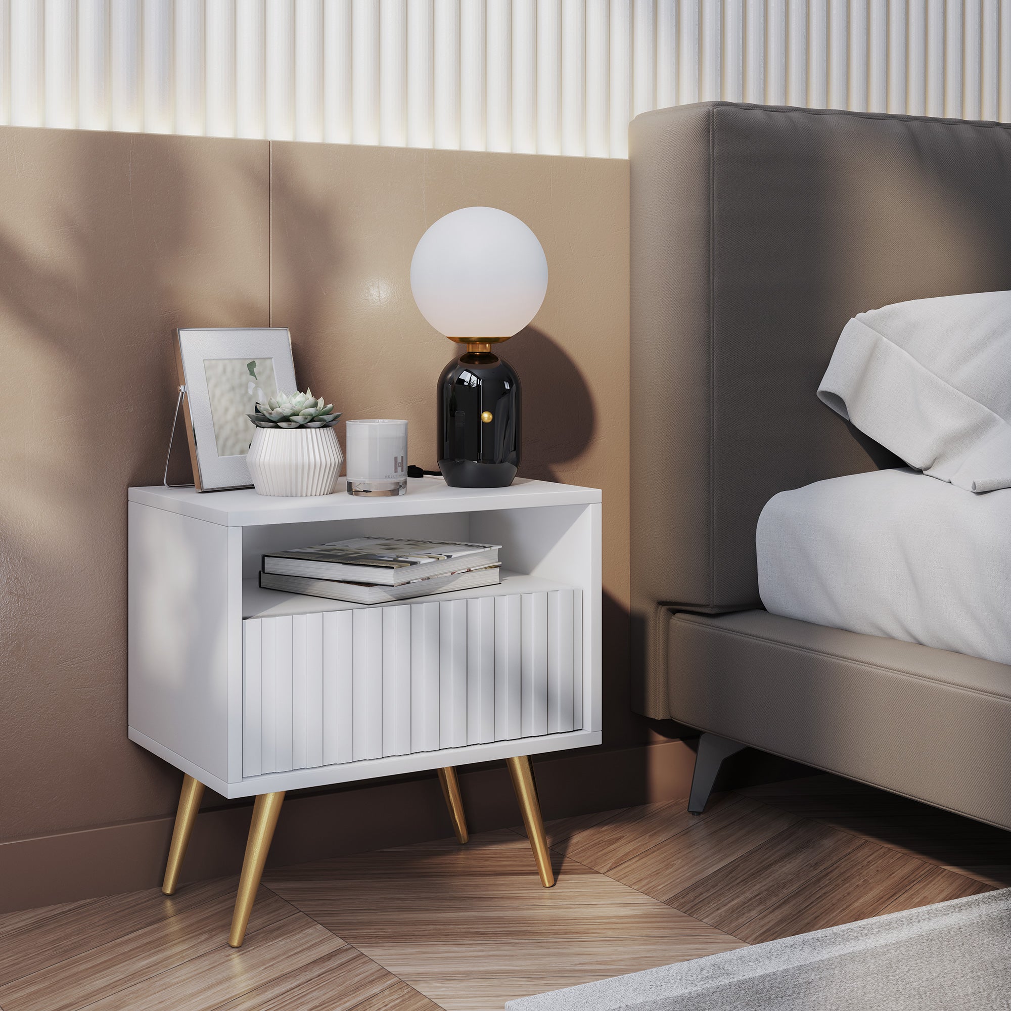 selsey-bello-nachttisch-mit-schublade-und-lamellenfront-wei-mit-goldenen-beinen image 3
