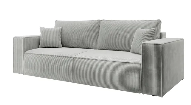 selsey-farese-dreisitzer-schlafsofa-ausklappbar-mit-stauraum-hellgrauer-cordstof image 1