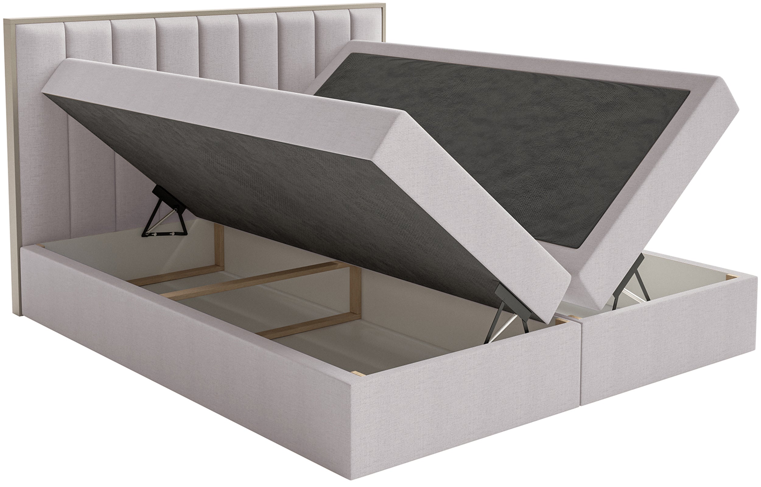 selsey-togents-kontinentalbett-140x200-cm-mit-stauraum-topper-grau-chenille image 6
