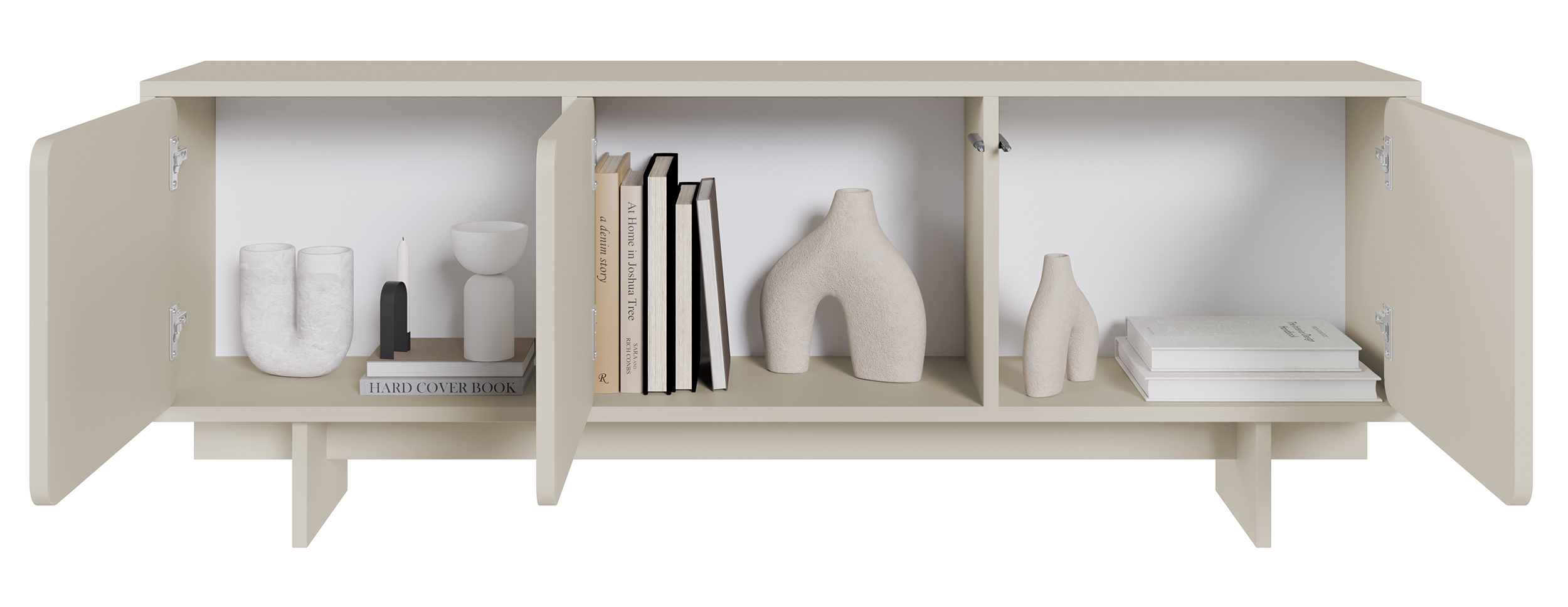 selsey-wuwu-tv-schrank-150-cm-mit-drei-schr-nken-grau-beige image 5