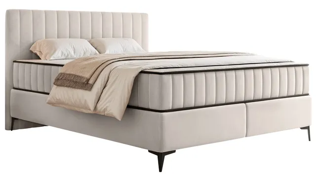 selsey-mufasso-kontinentales-bett-180x200-cm-mit-stauraum-hellbeiger-velours-was image 1