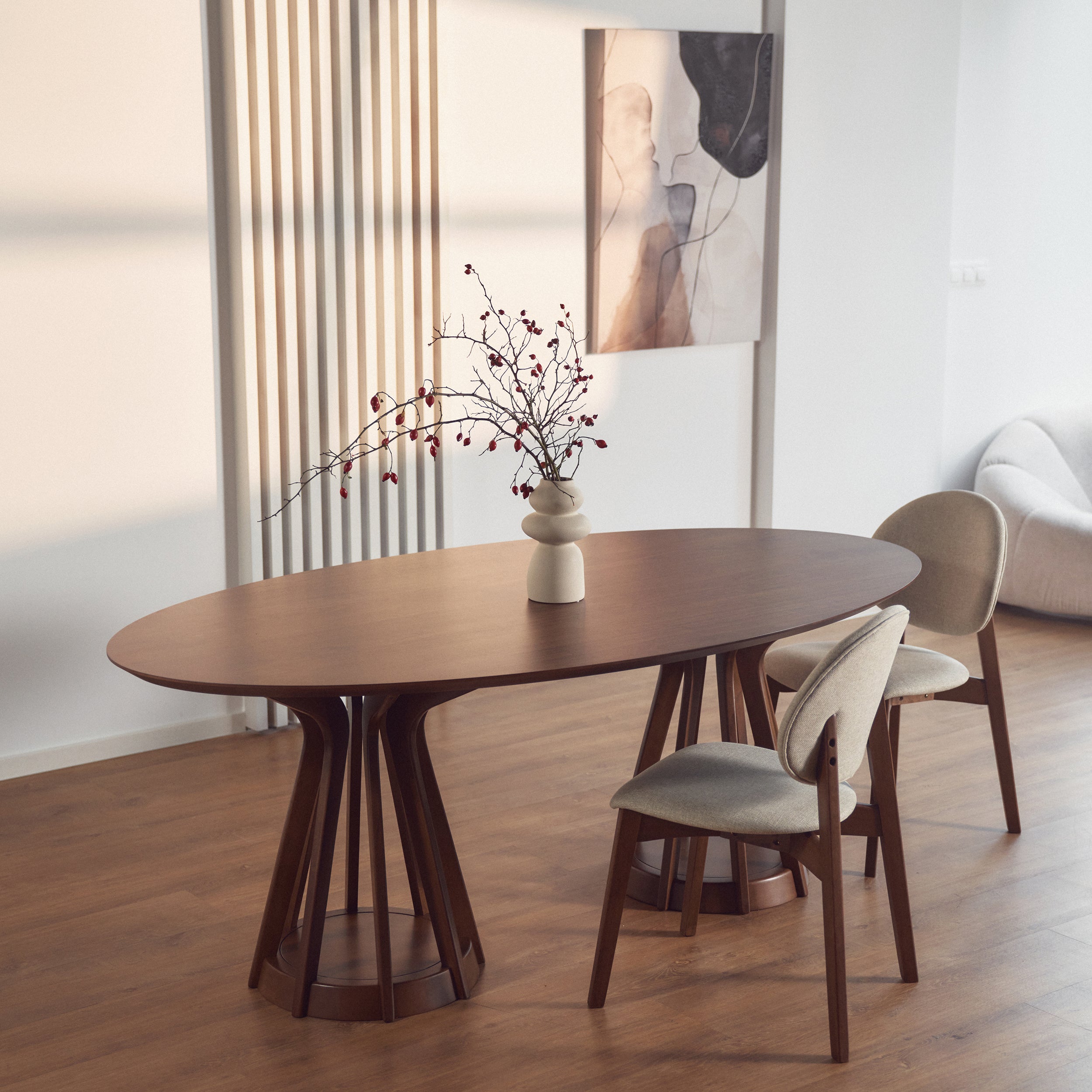 selsey-stenne-holzstuhl-esszimmer-nussbaum-beige image 2